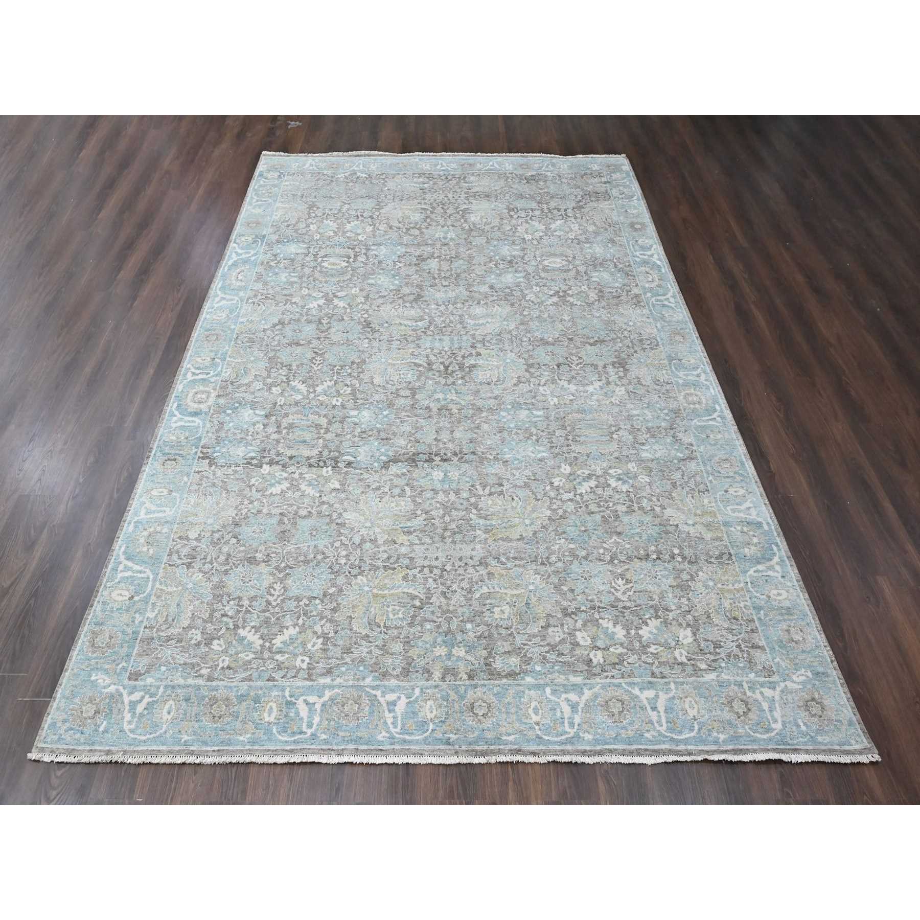 Oushak-And-Peshawar-Hand-Knotted-Rug-52790