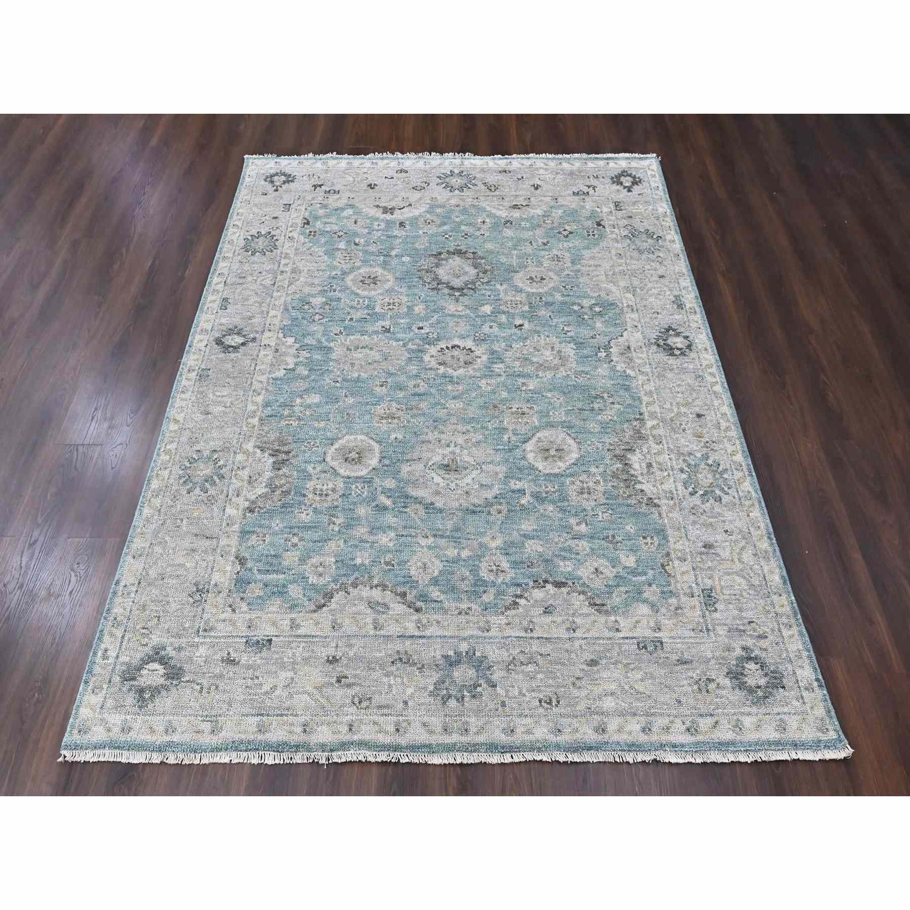 Oushak-And-Peshawar-Hand-Knotted-Rug-52795