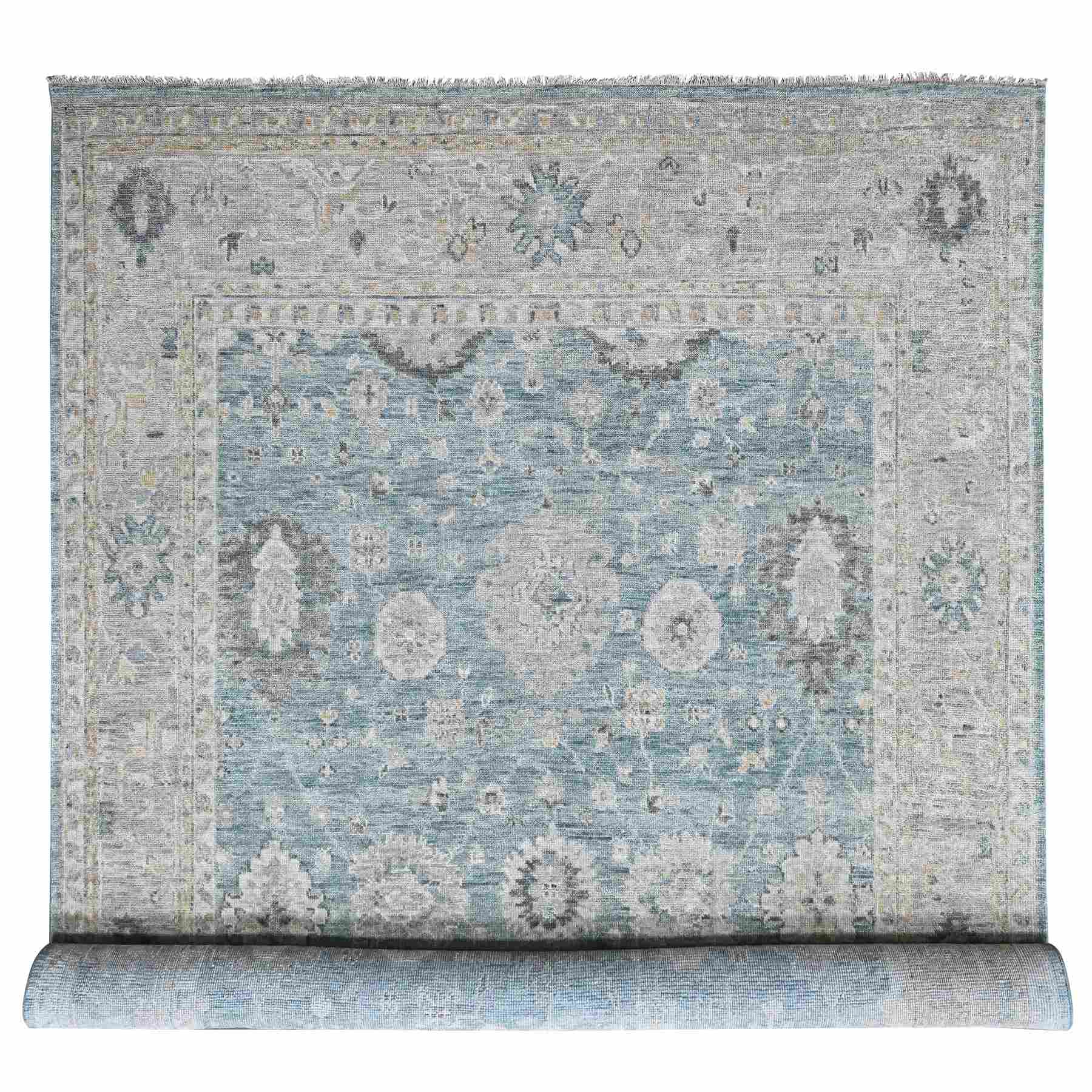 Oushak-And-Peshawar-Hand-Knotted-Rug-52800