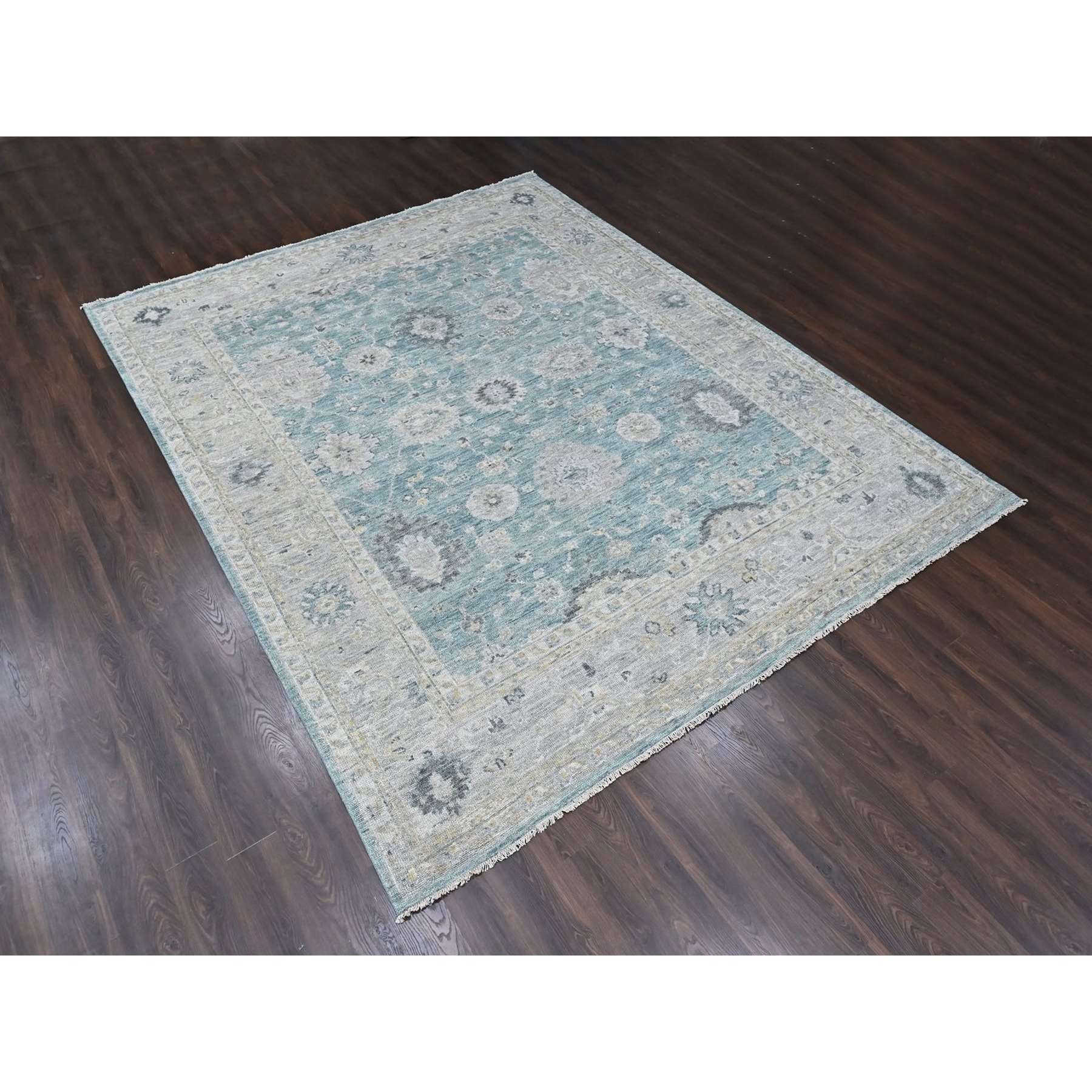 Oushak-And-Peshawar-Hand-Knotted-Rug-52800