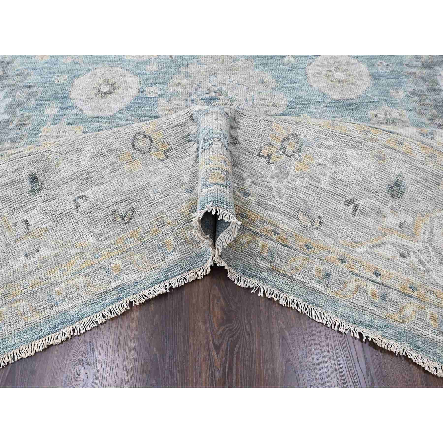 Oushak-And-Peshawar-Hand-Knotted-Rug-52800