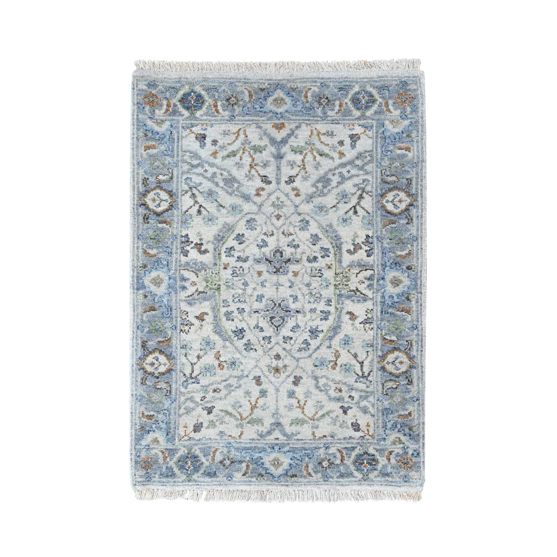 Oushak-And-Peshawar-Hand-Knotted-Rug-52820