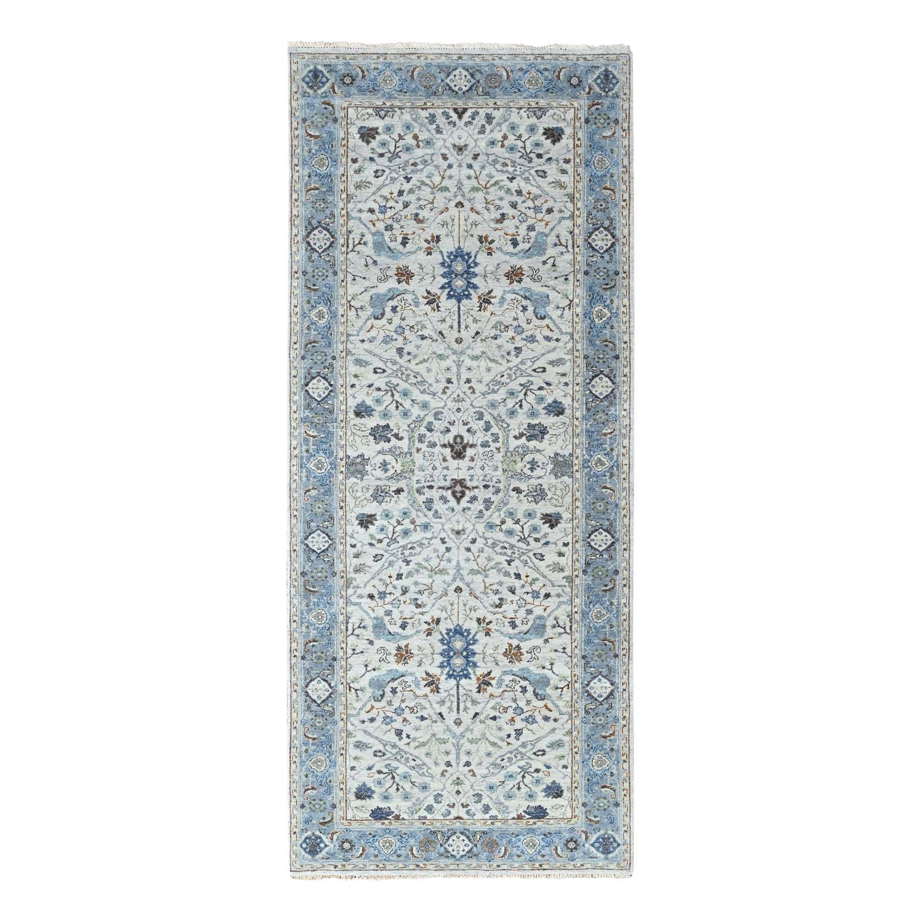 Oushak-And-Peshawar-Hand-Knotted-Rug-52825