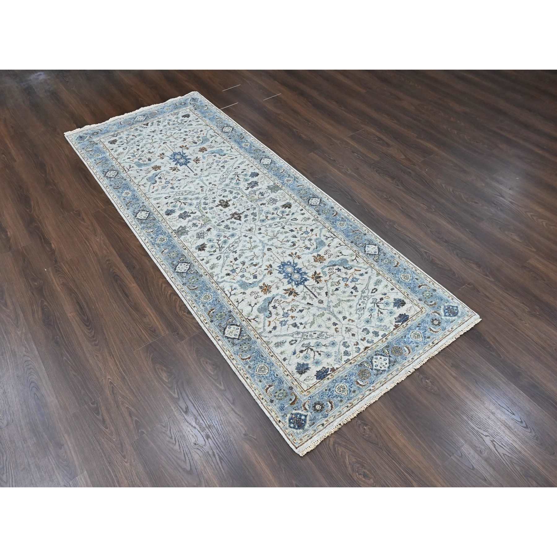 Oushak-And-Peshawar-Hand-Knotted-Rug-52825
