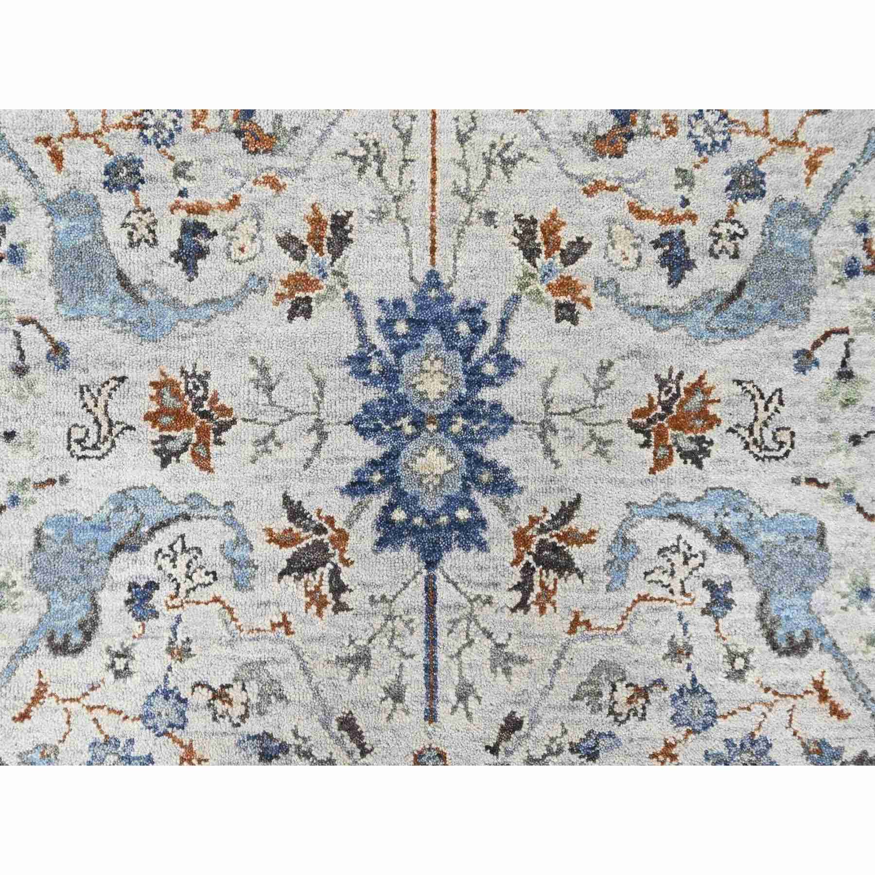 Oushak-And-Peshawar-Hand-Knotted-Rug-52825