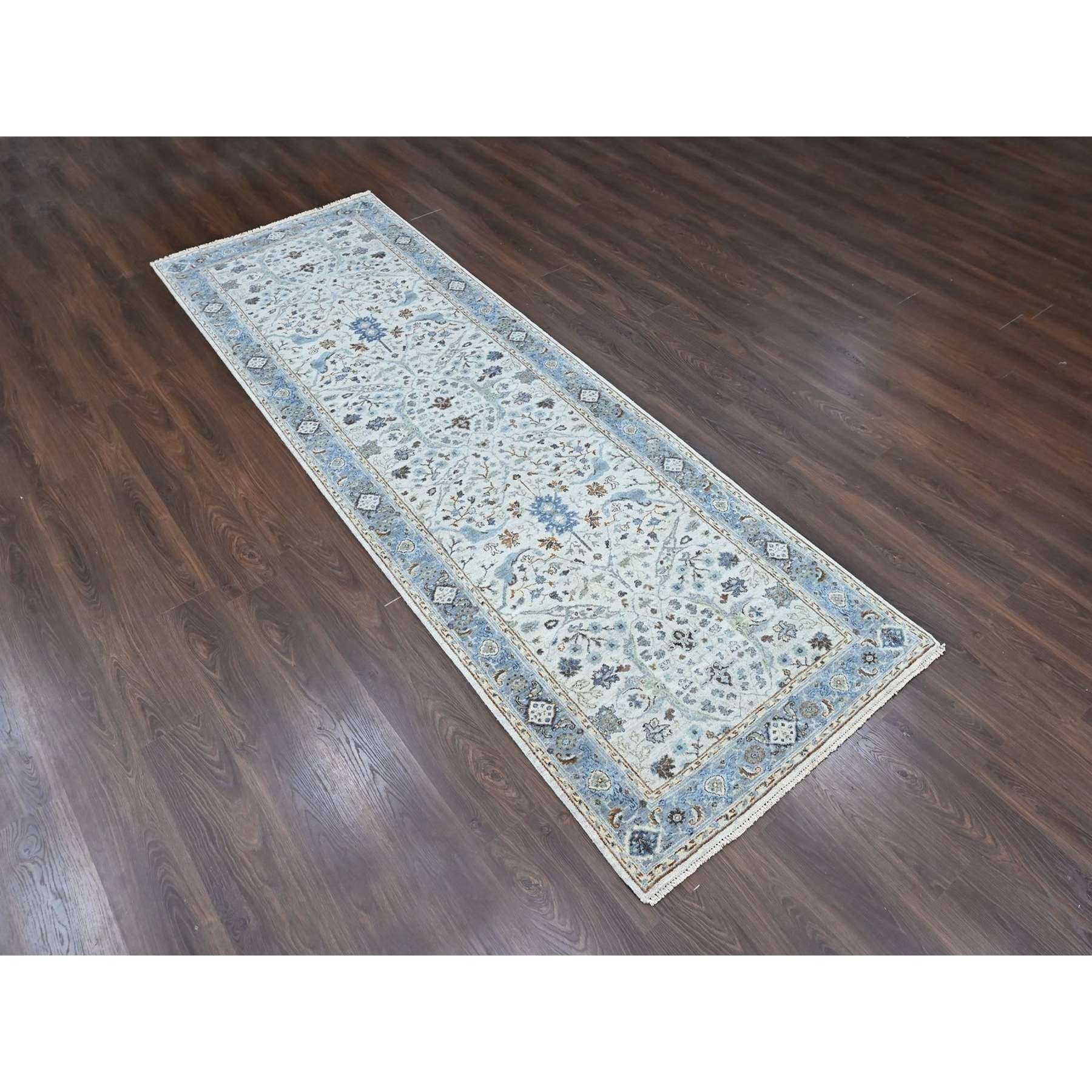 Oushak-And-Peshawar-Hand-Knotted-Rug-52830