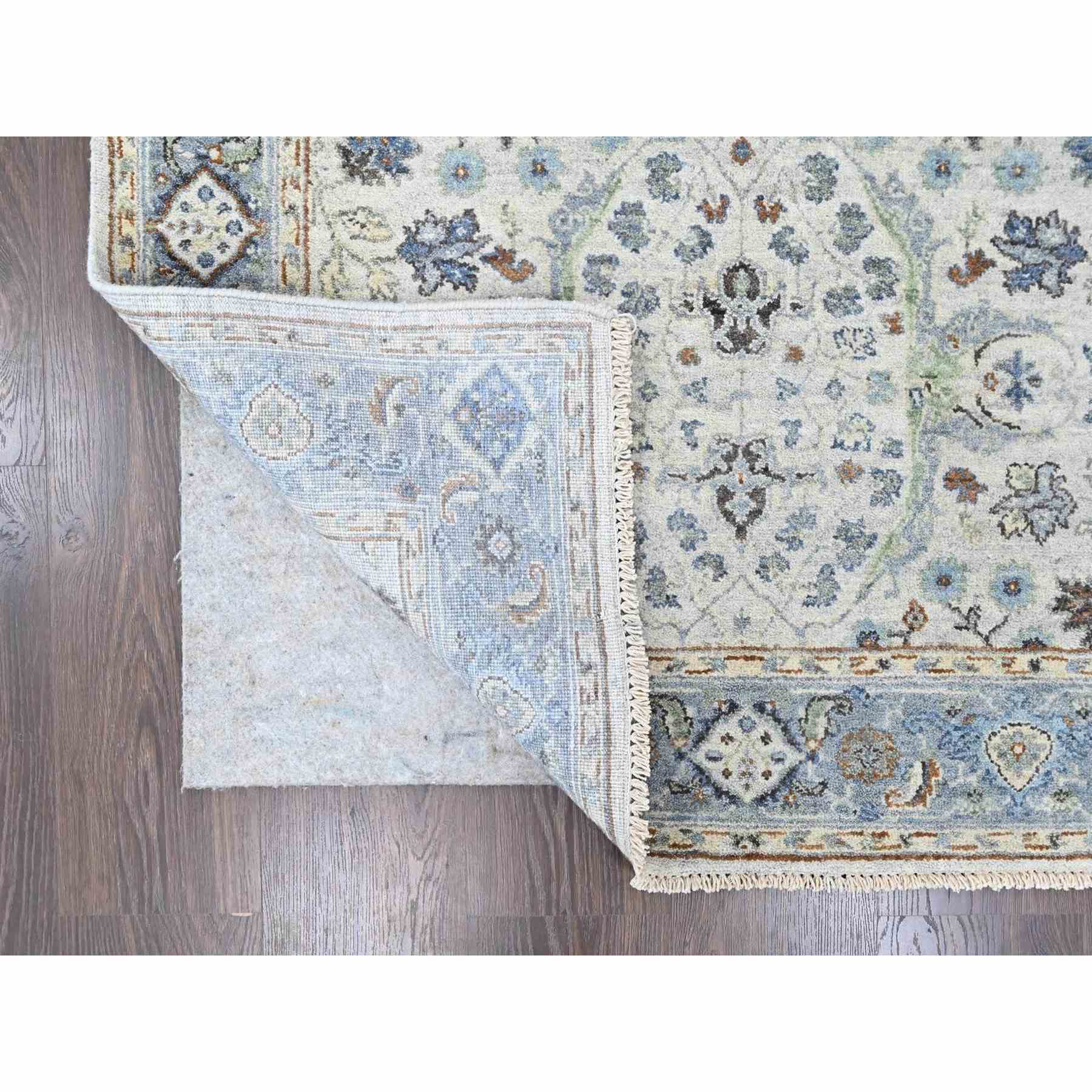 Oushak-And-Peshawar-Hand-Knotted-Rug-52830