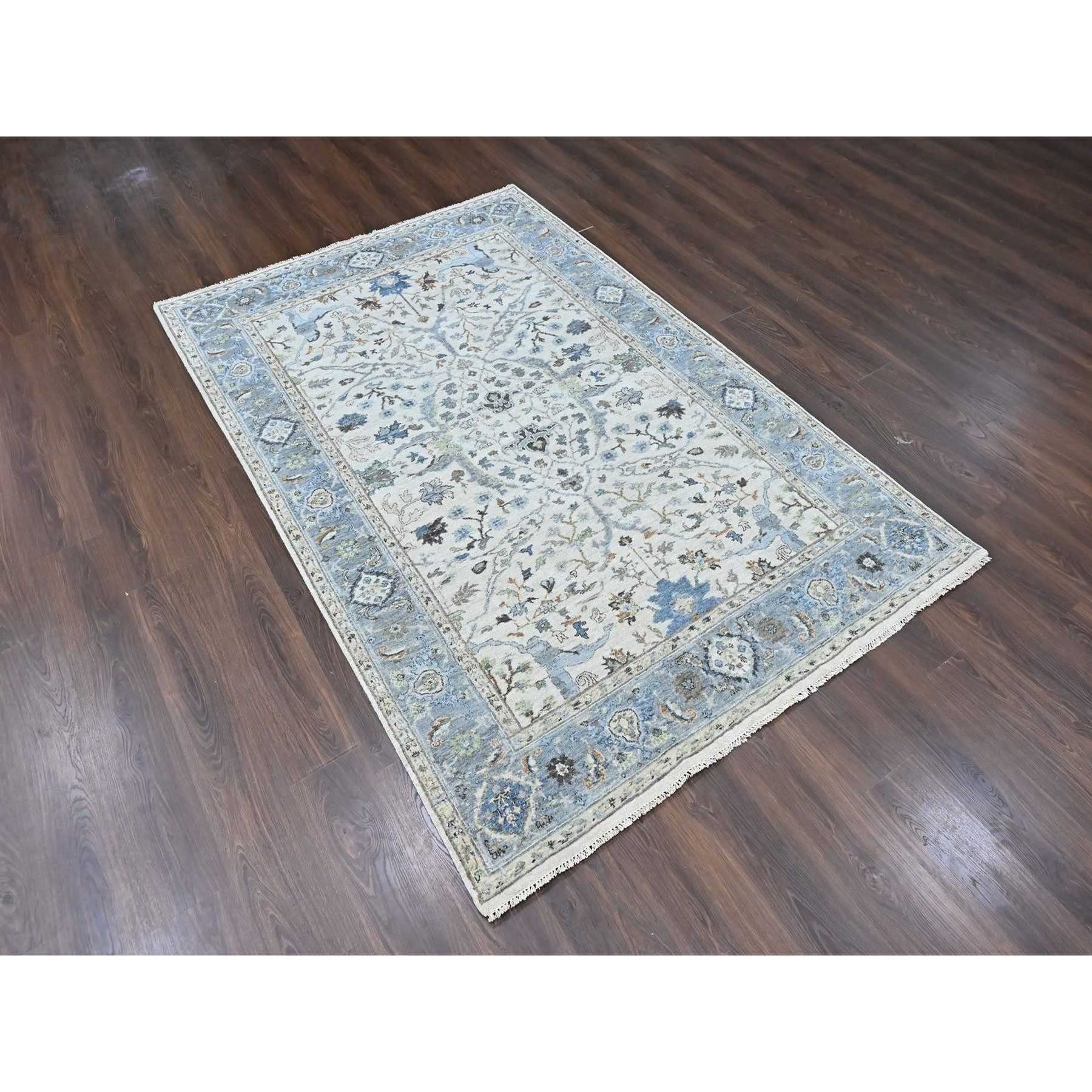 Oushak-And-Peshawar-Hand-Knotted-Rug-52835