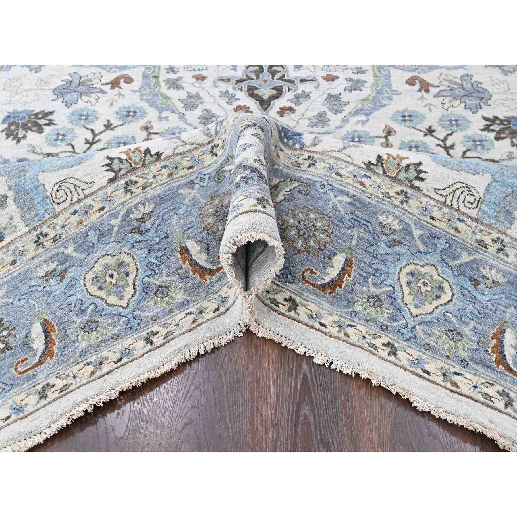 Oushak-And-Peshawar-Hand-Knotted-Rug-52840