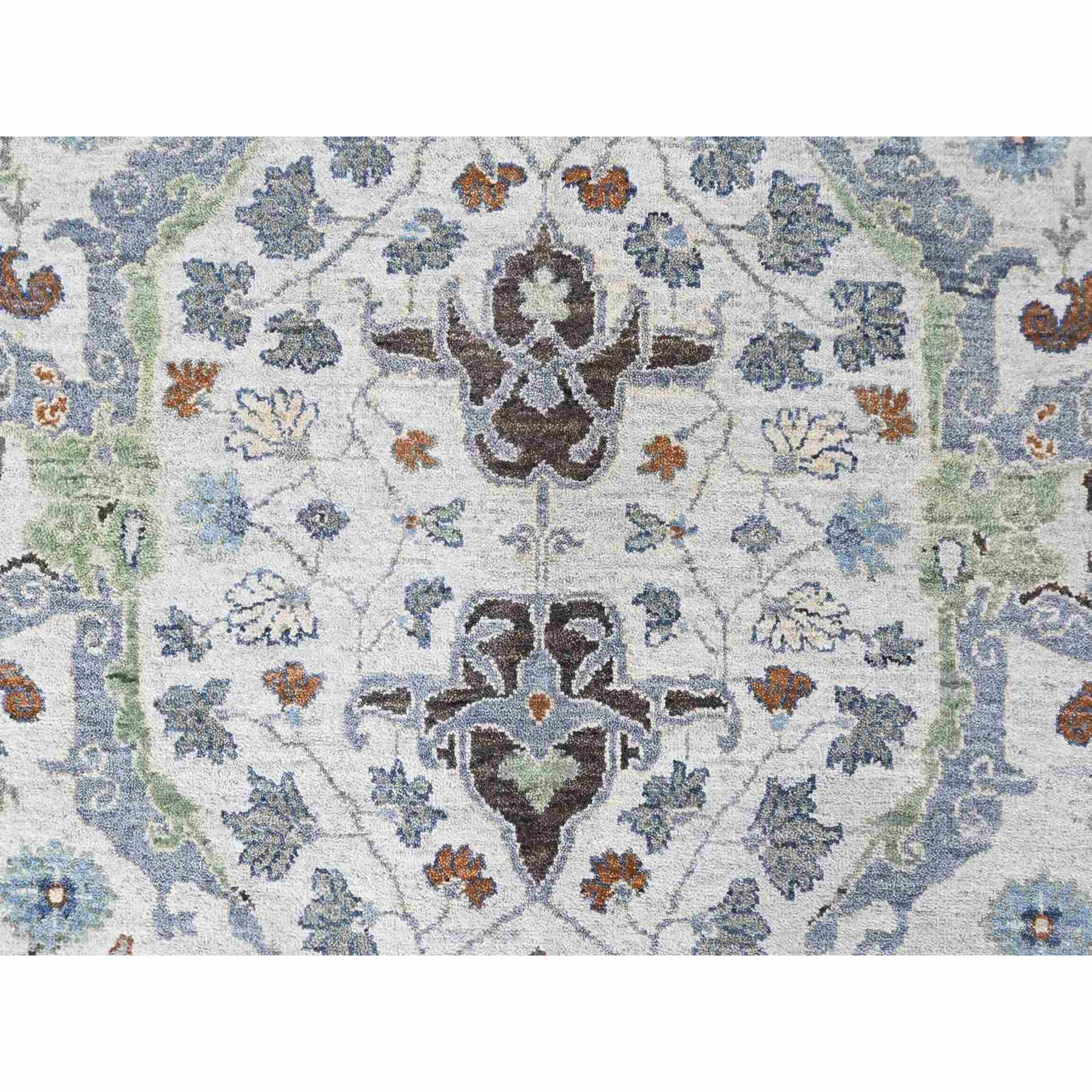 Oushak-And-Peshawar-Hand-Knotted-Rug-52840