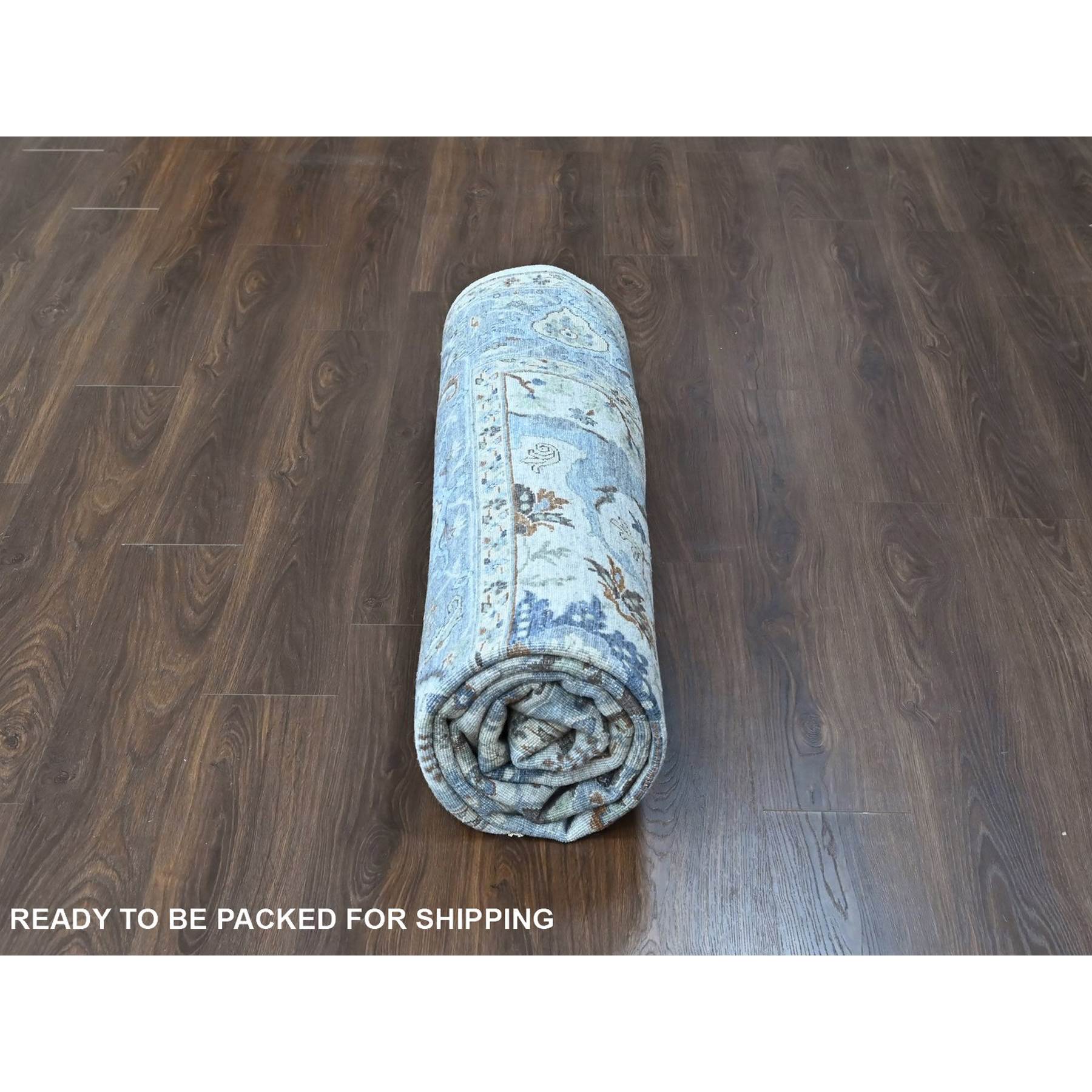 Oushak-And-Peshawar-Hand-Knotted-Rug-52840