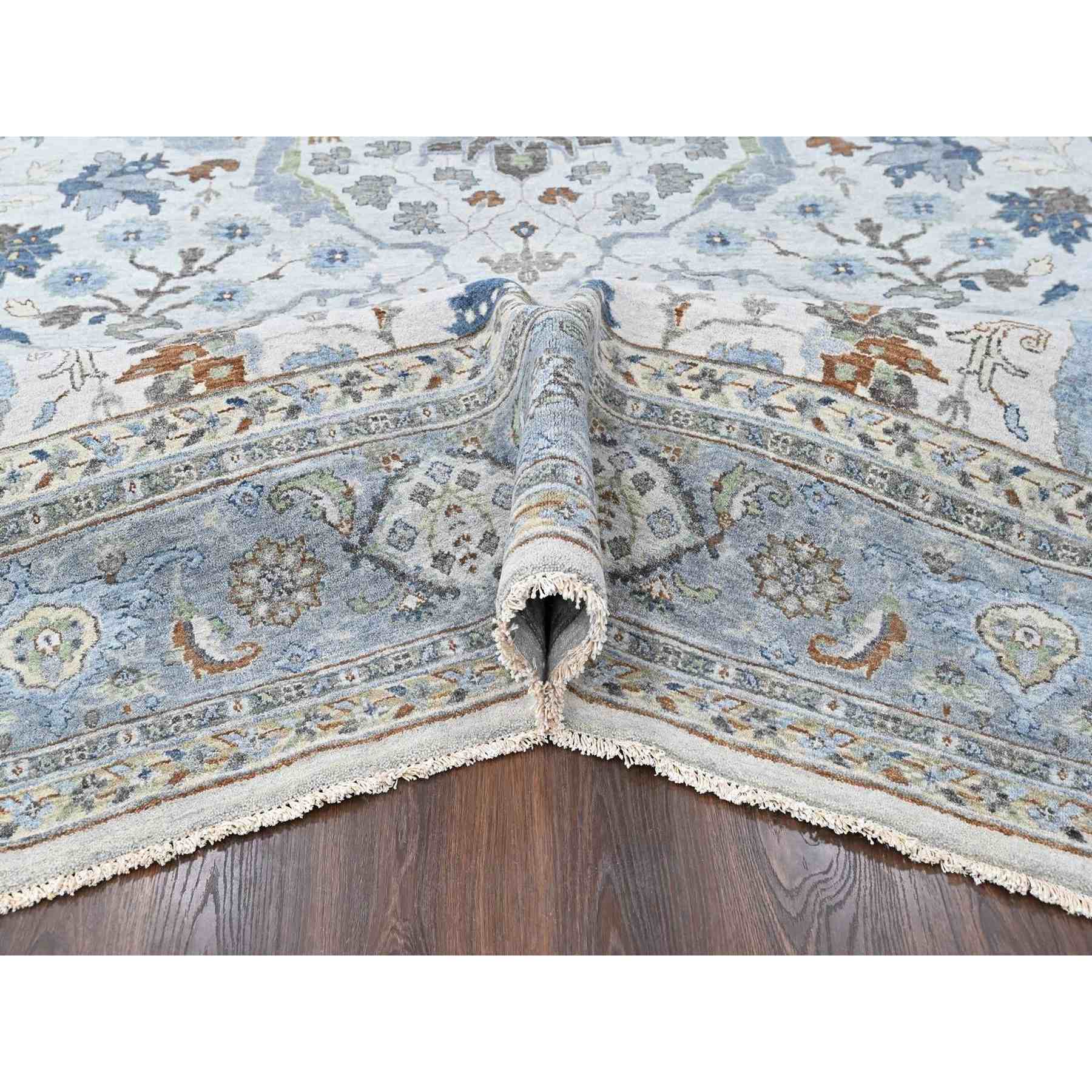 Oushak-And-Peshawar-Hand-Knotted-Rug-52845