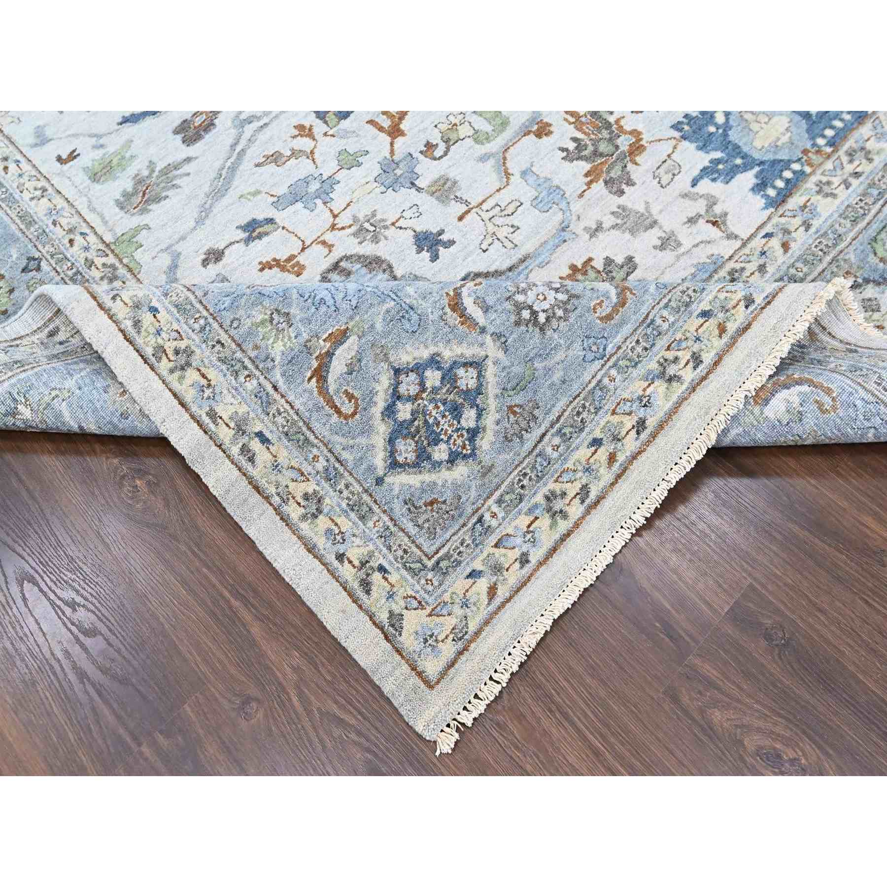 Oushak-And-Peshawar-Hand-Knotted-Rug-52845