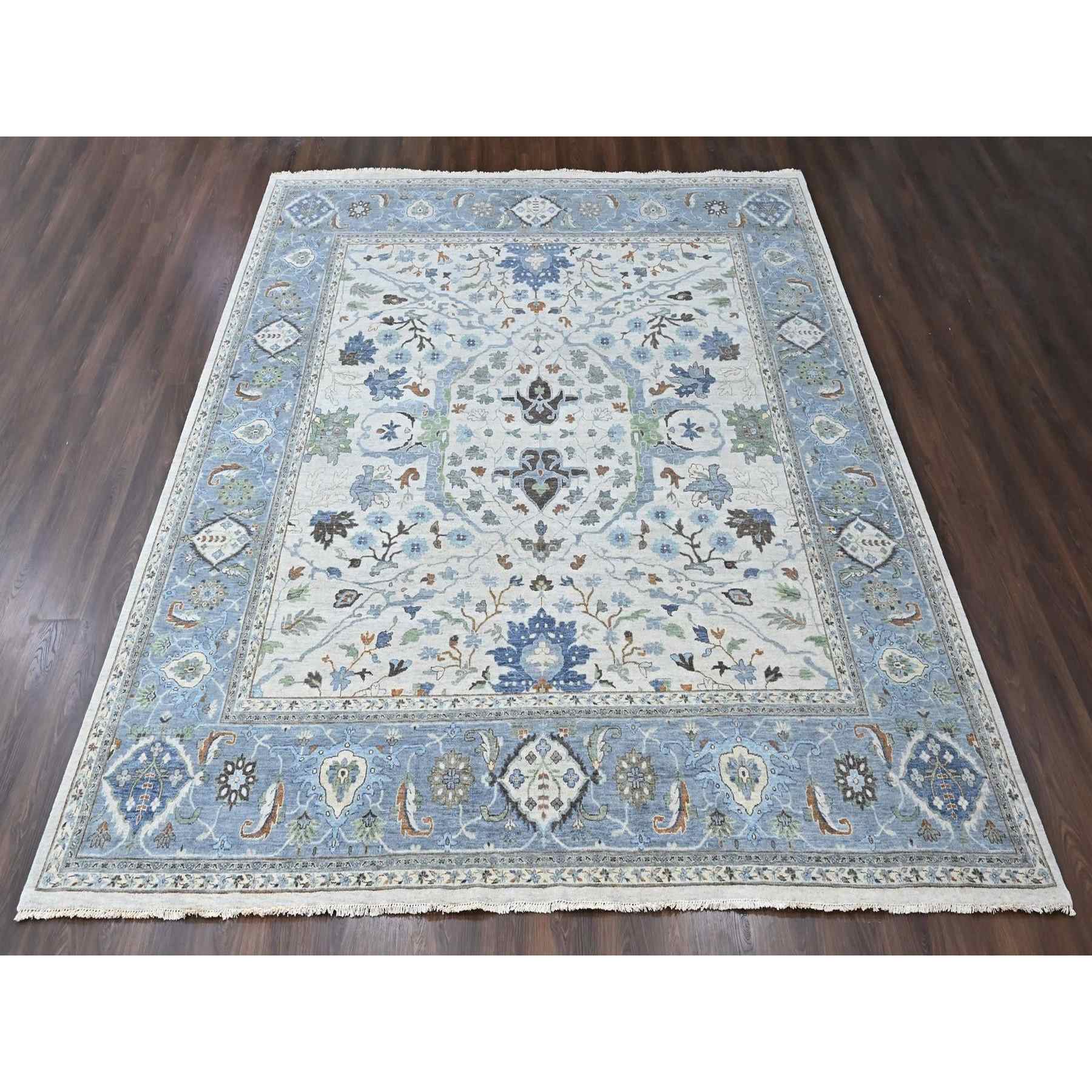 Oushak-And-Peshawar-Hand-Knotted-Rug-52850