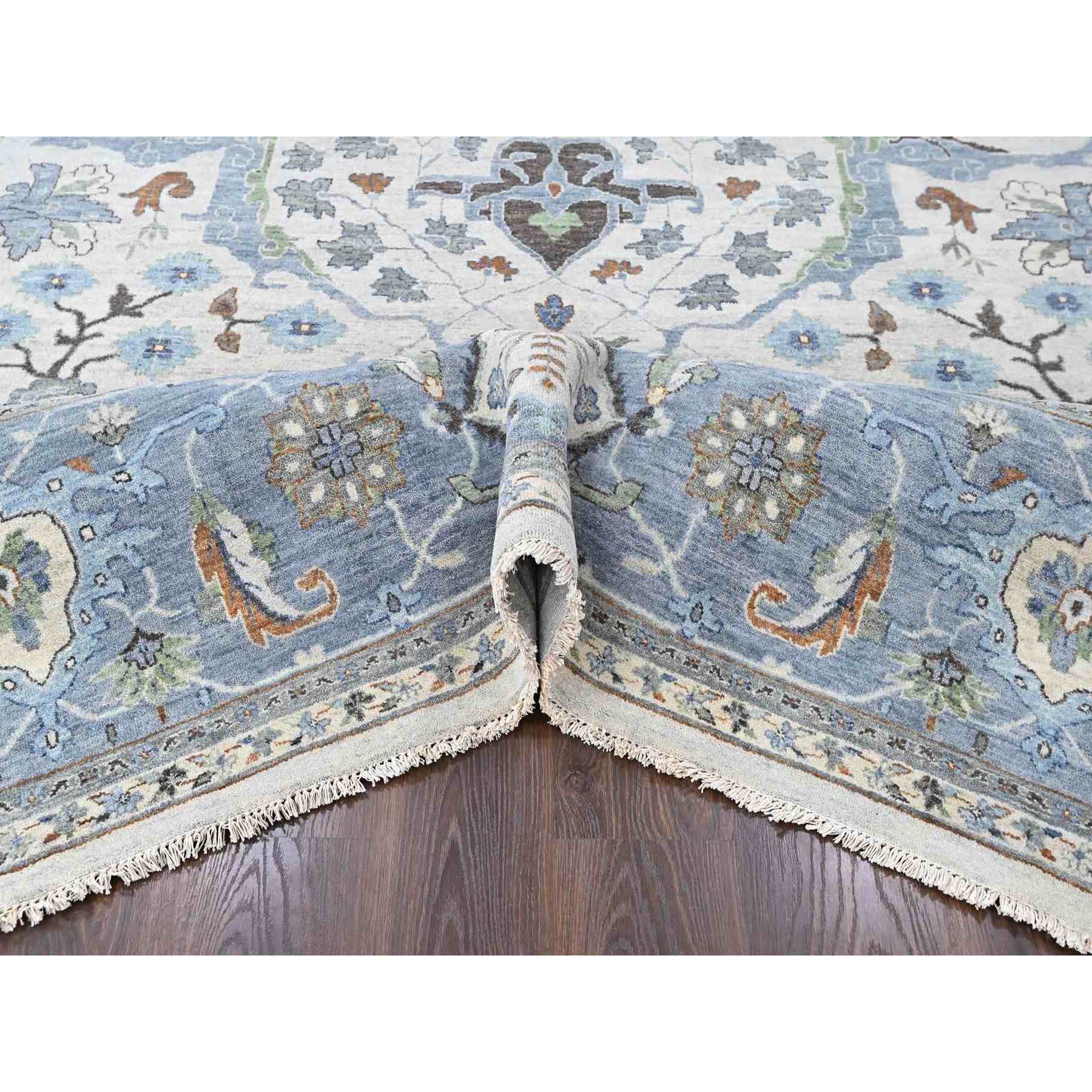 Oushak-And-Peshawar-Hand-Knotted-Rug-52850