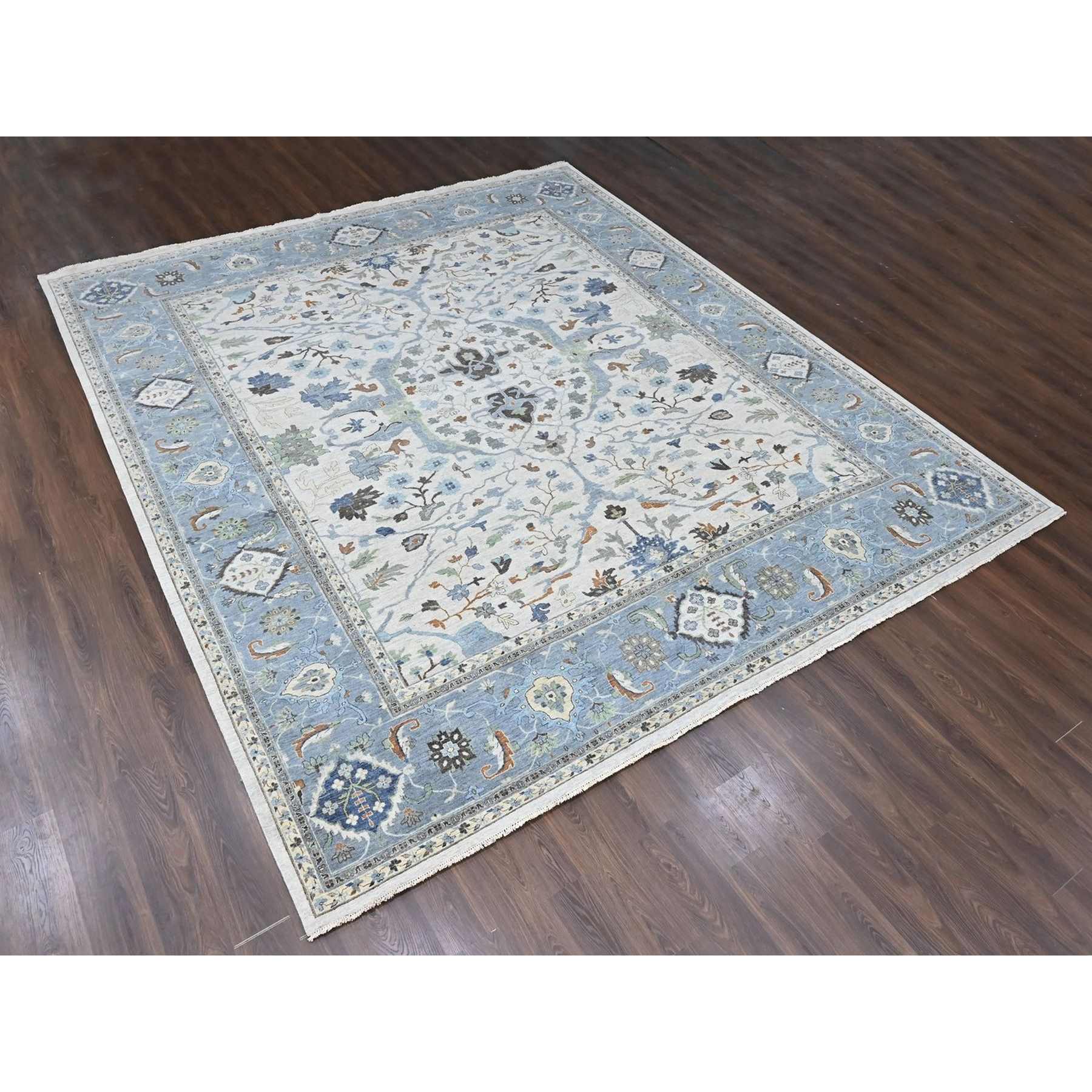 Oushak-And-Peshawar-Hand-Knotted-Rug-52860
