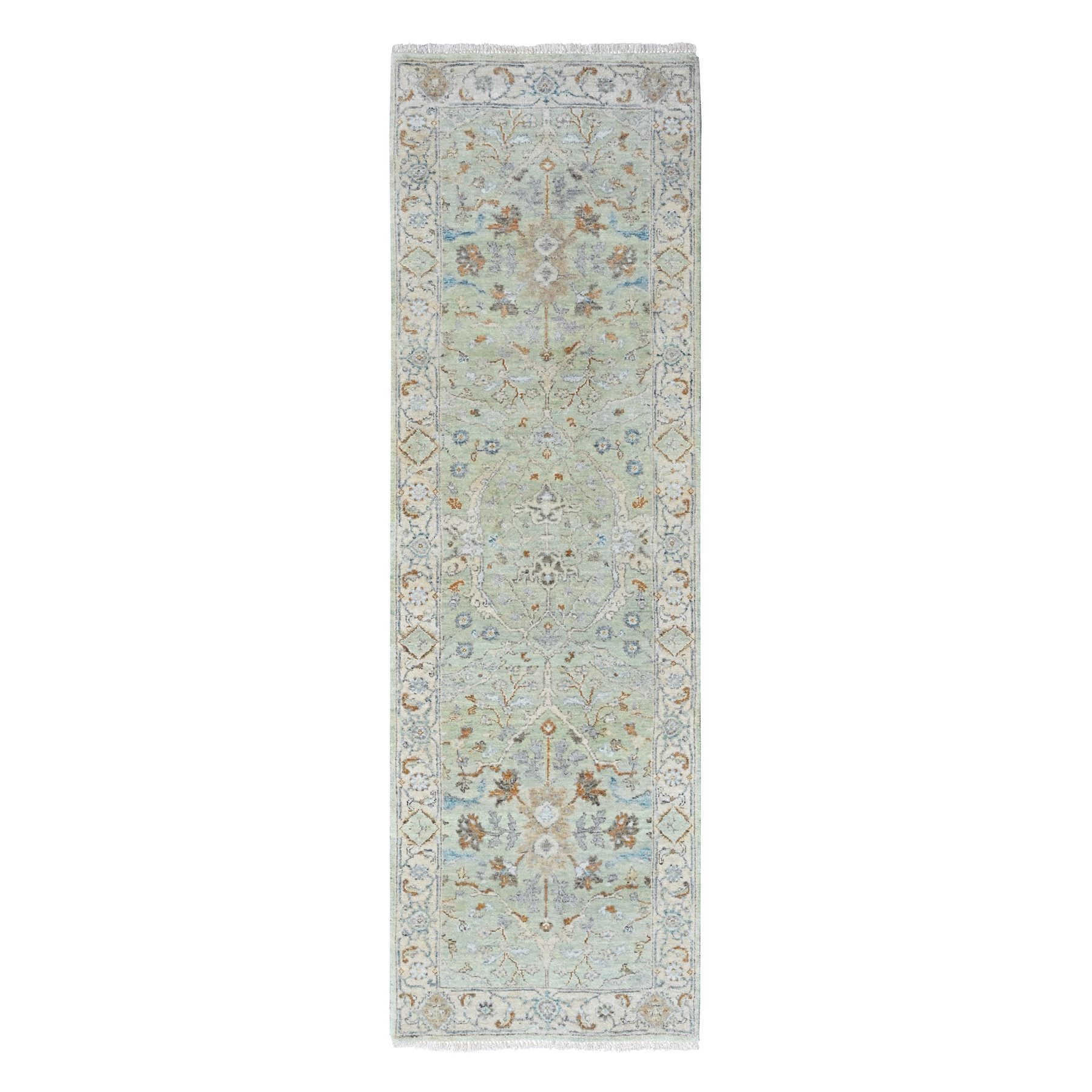 Oushak-And-Peshawar-Hand-Knotted-Rug-52875