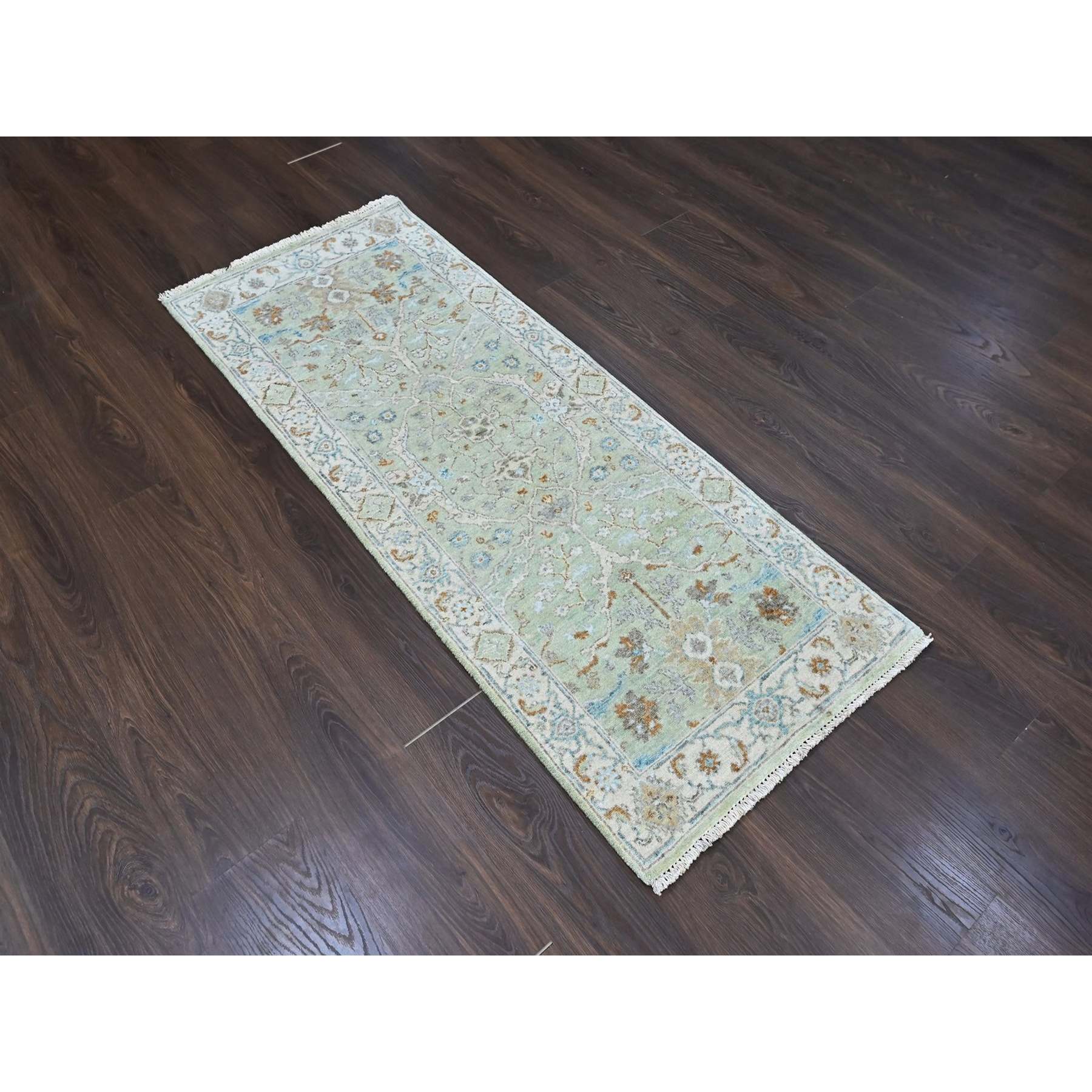 Oushak-And-Peshawar-Hand-Knotted-Rug-52880