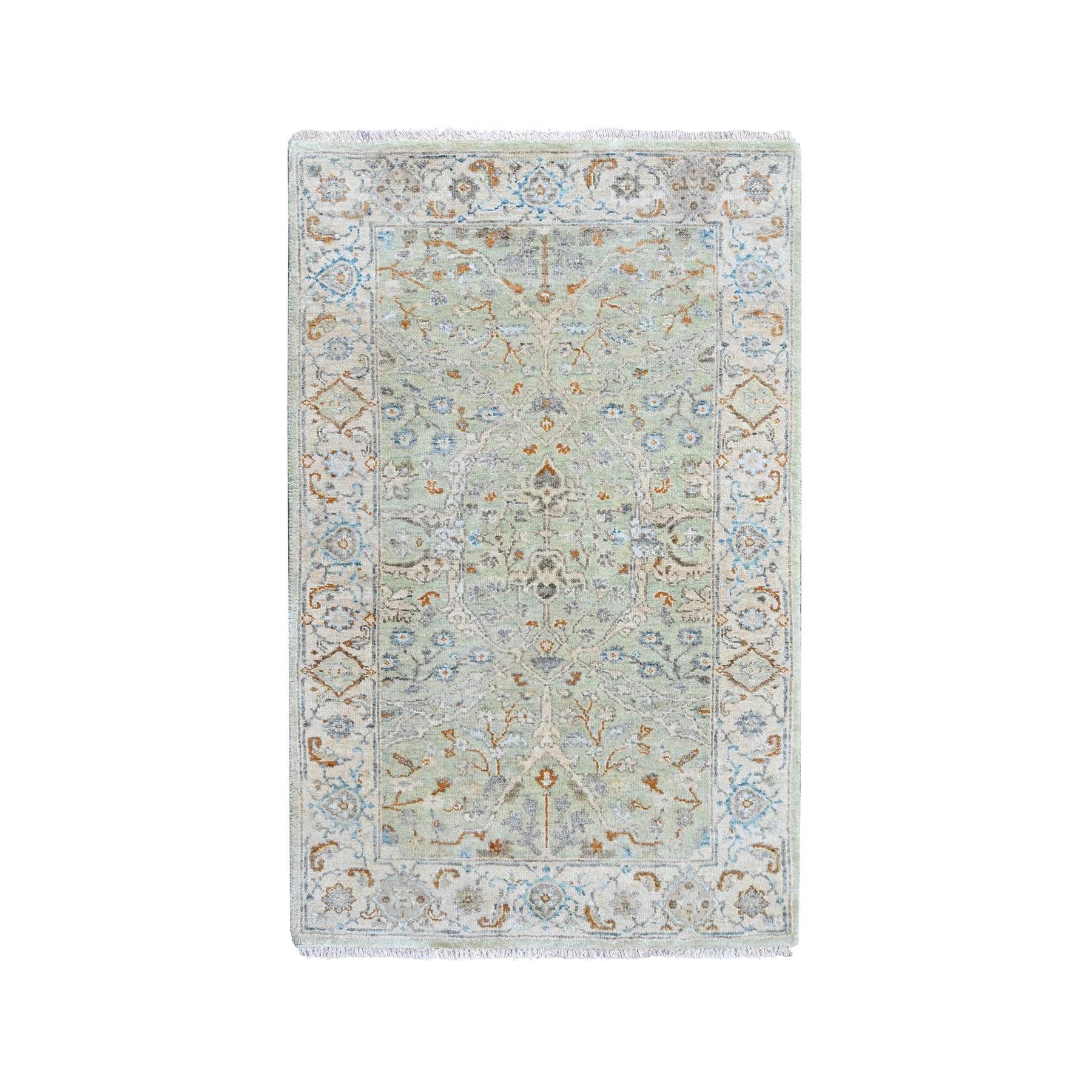 Oushak-And-Peshawar-Hand-Knotted-Rug-52895