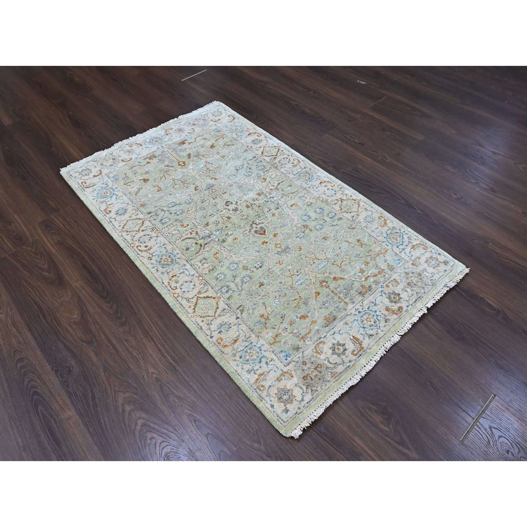 Oushak-And-Peshawar-Hand-Knotted-Rug-52895