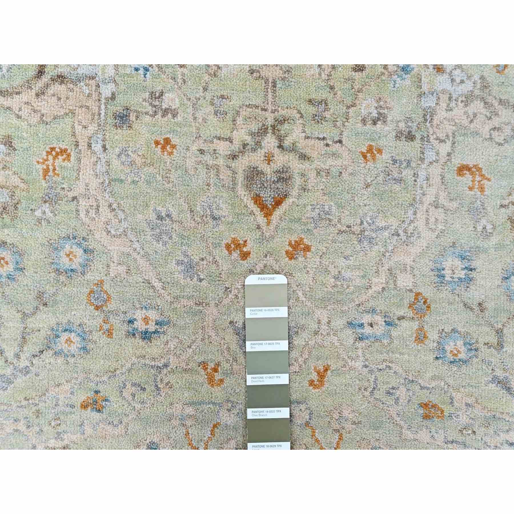 Oushak-And-Peshawar-Hand-Knotted-Rug-52895