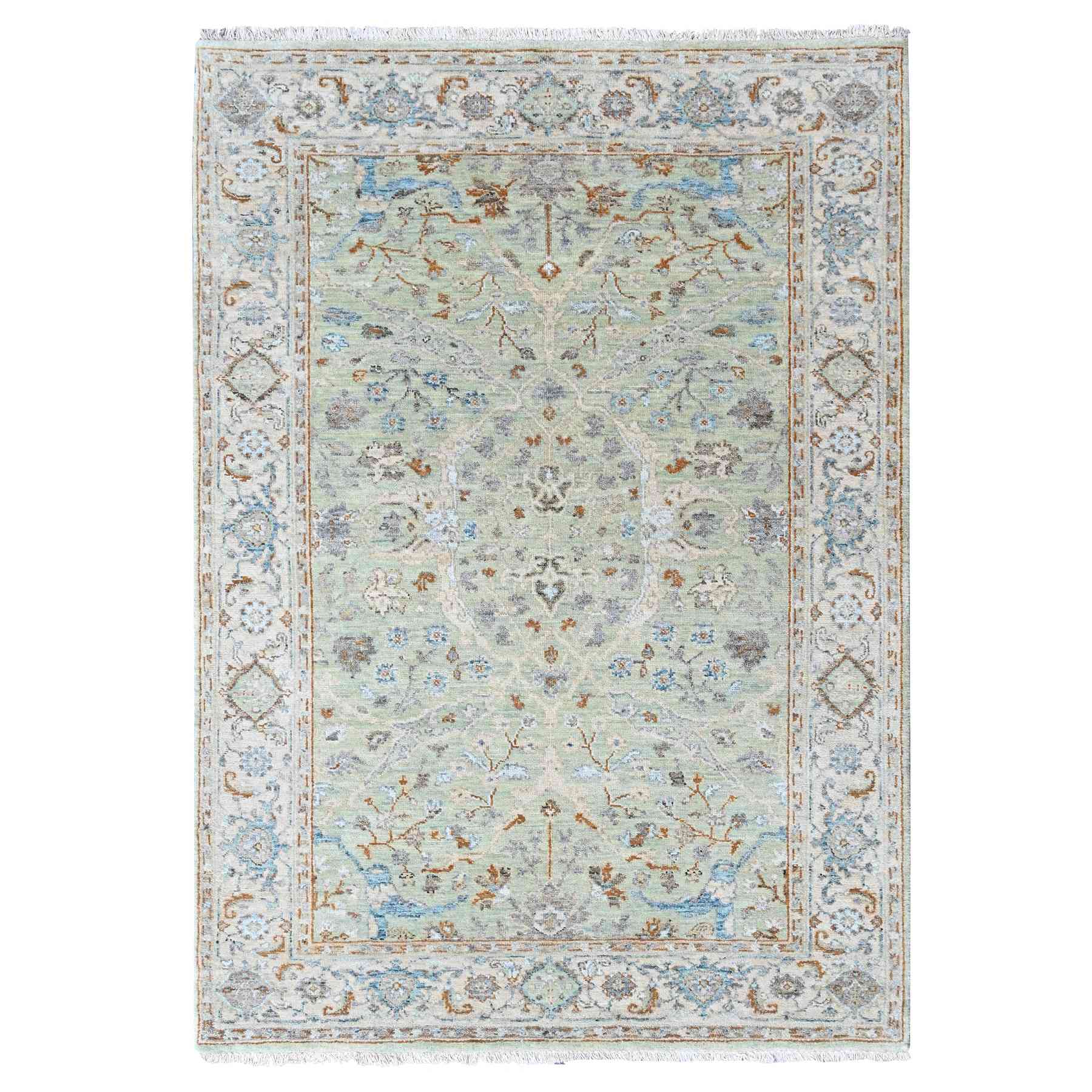 Oushak-And-Peshawar-Hand-Knotted-Rug-52905