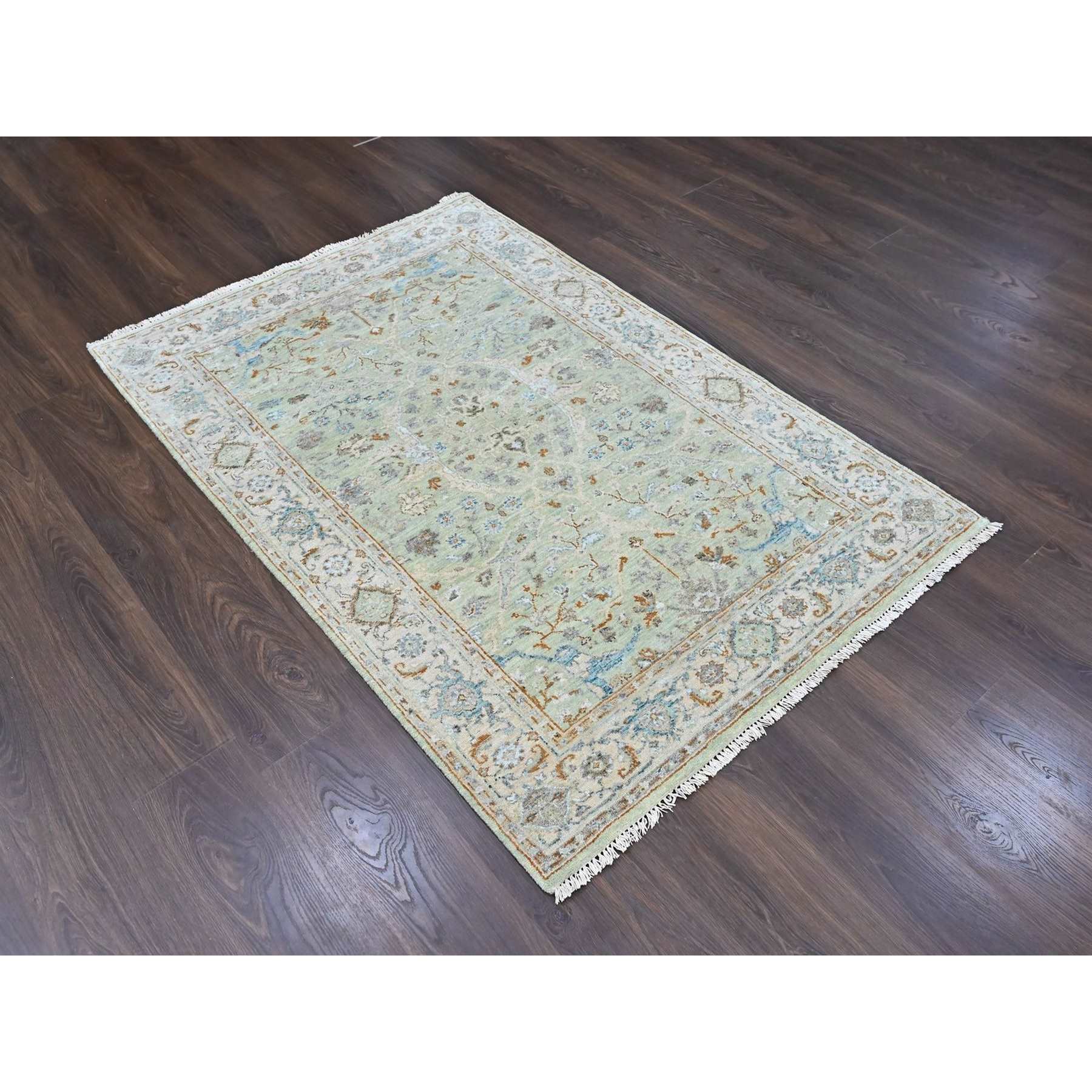 Oushak-And-Peshawar-Hand-Knotted-Rug-52905