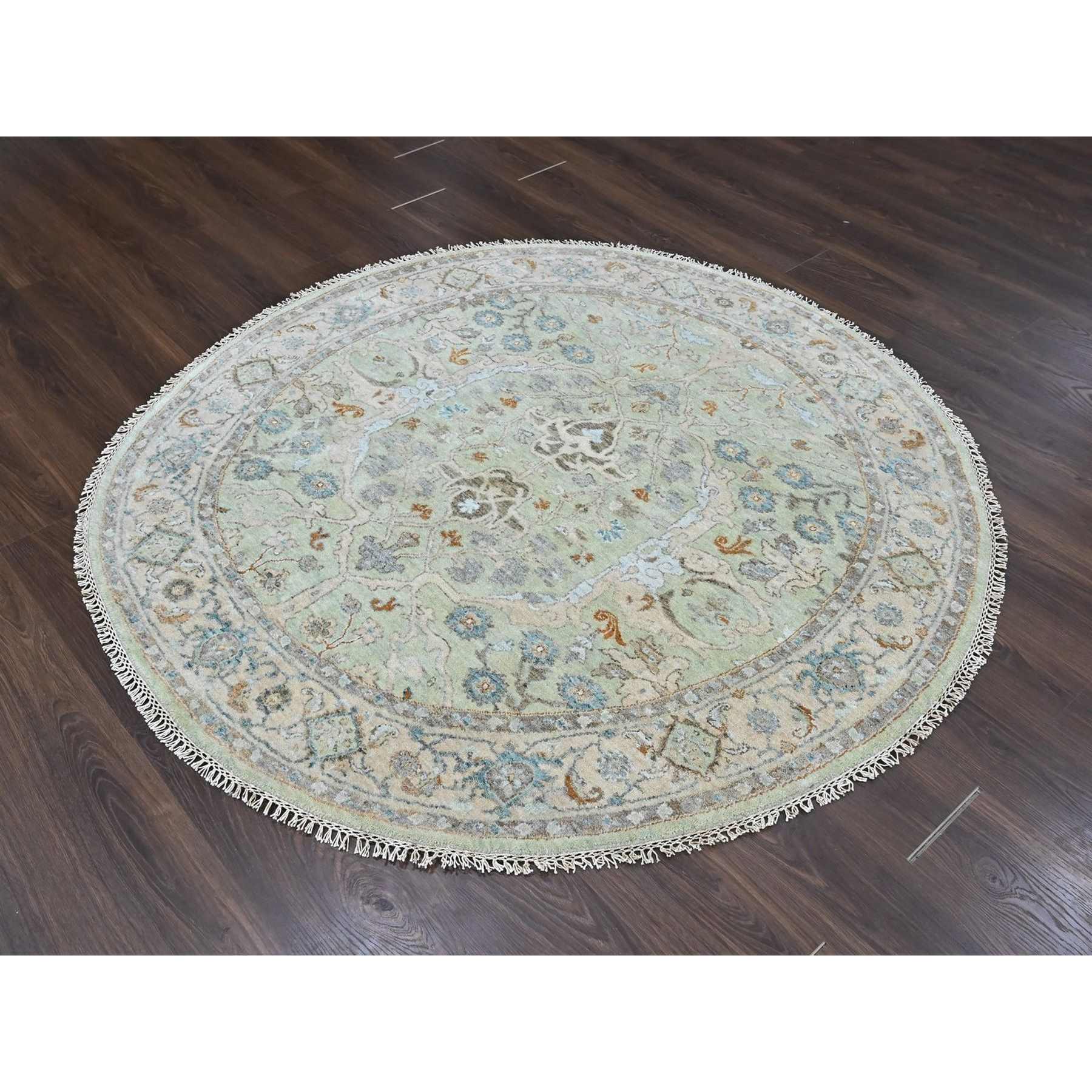 Oushak-And-Peshawar-Hand-Knotted-Rug-52915
