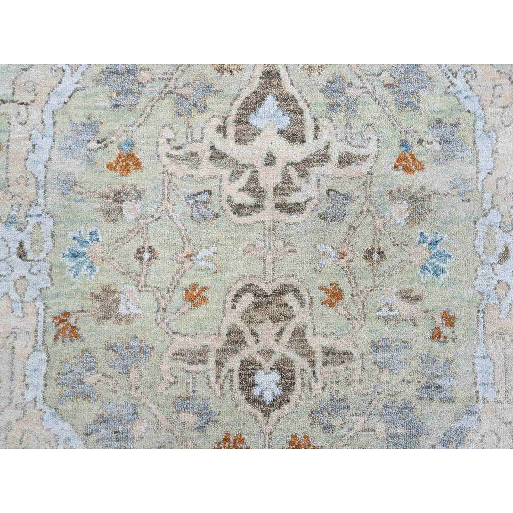 Oushak-And-Peshawar-Hand-Knotted-Rug-52915