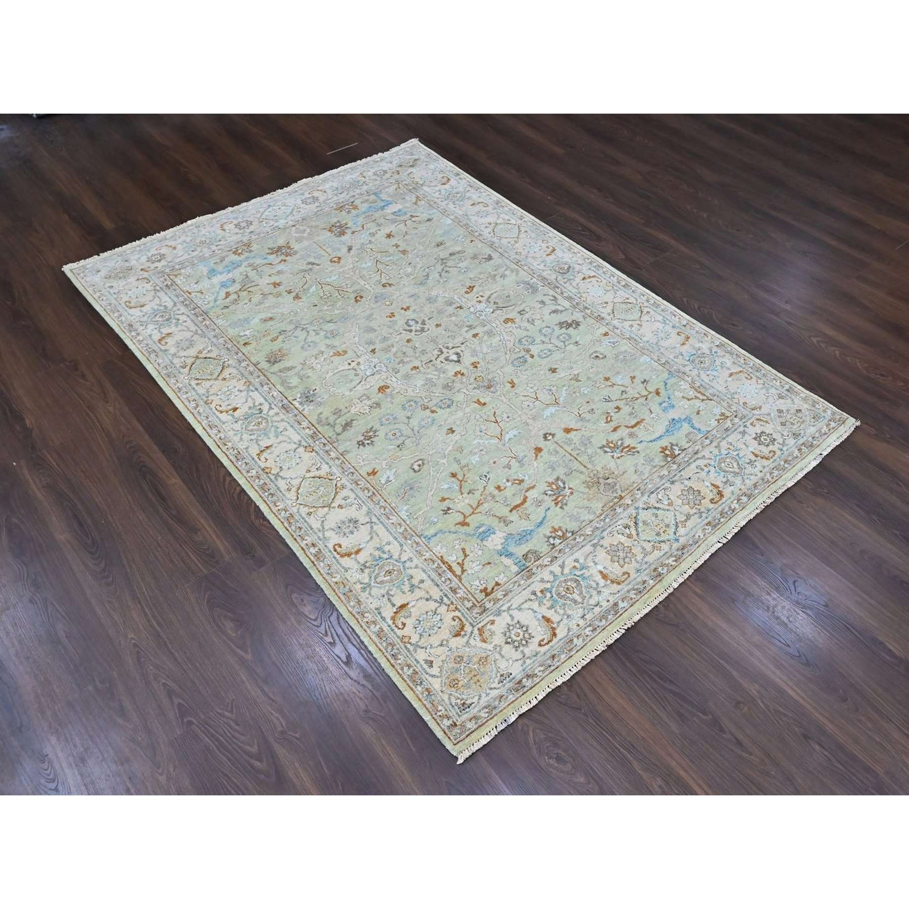 Oushak-And-Peshawar-Hand-Knotted-Rug-52920