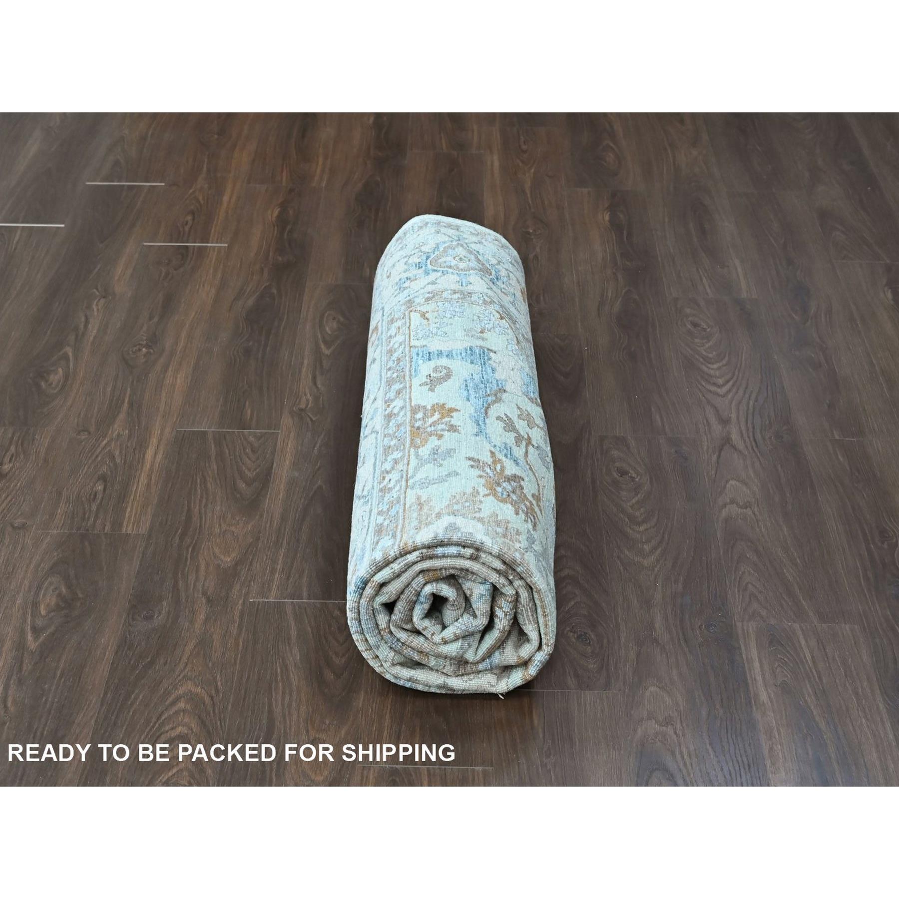 Oushak-And-Peshawar-Hand-Knotted-Rug-52925