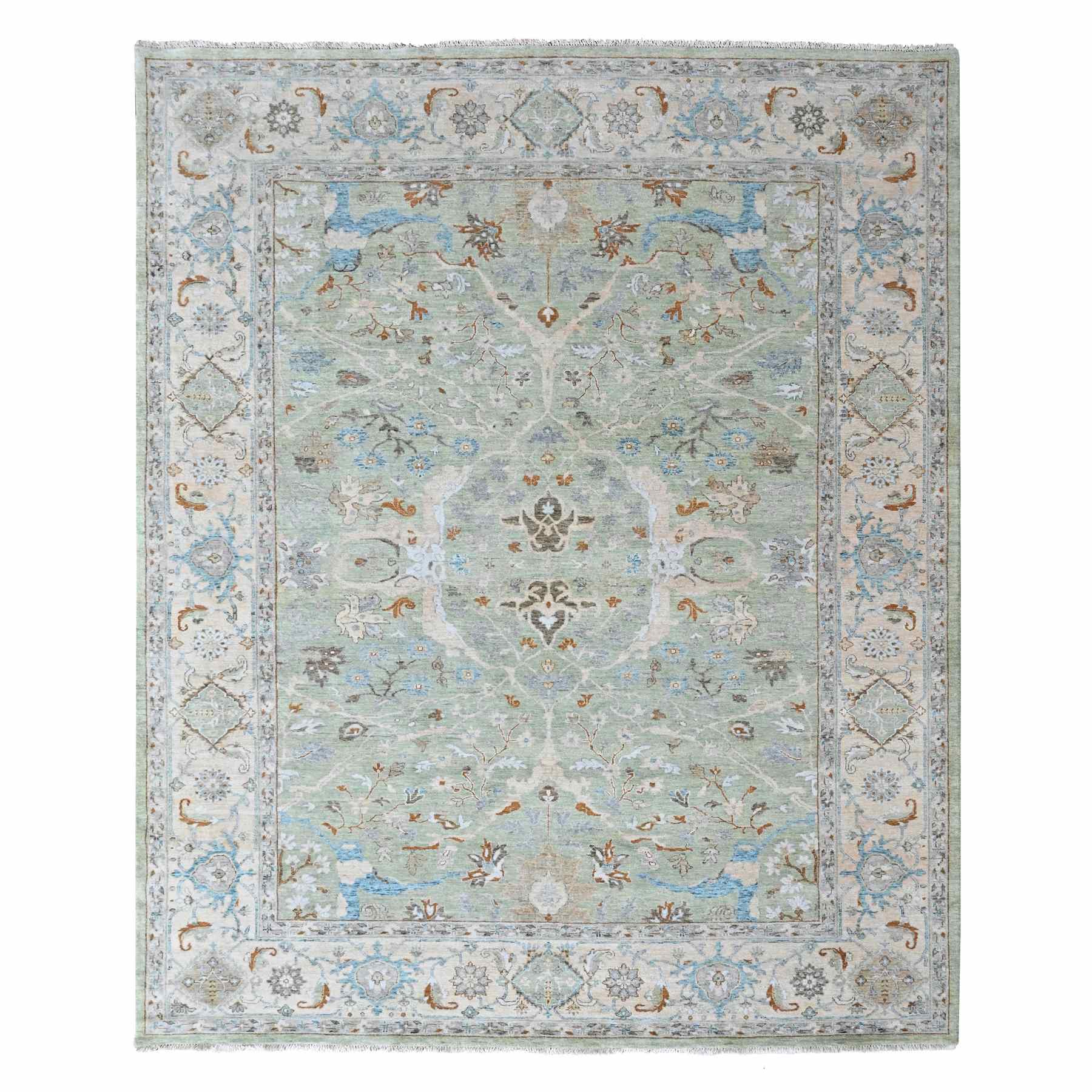 Oushak-And-Peshawar-Hand-Knotted-Rug-52940