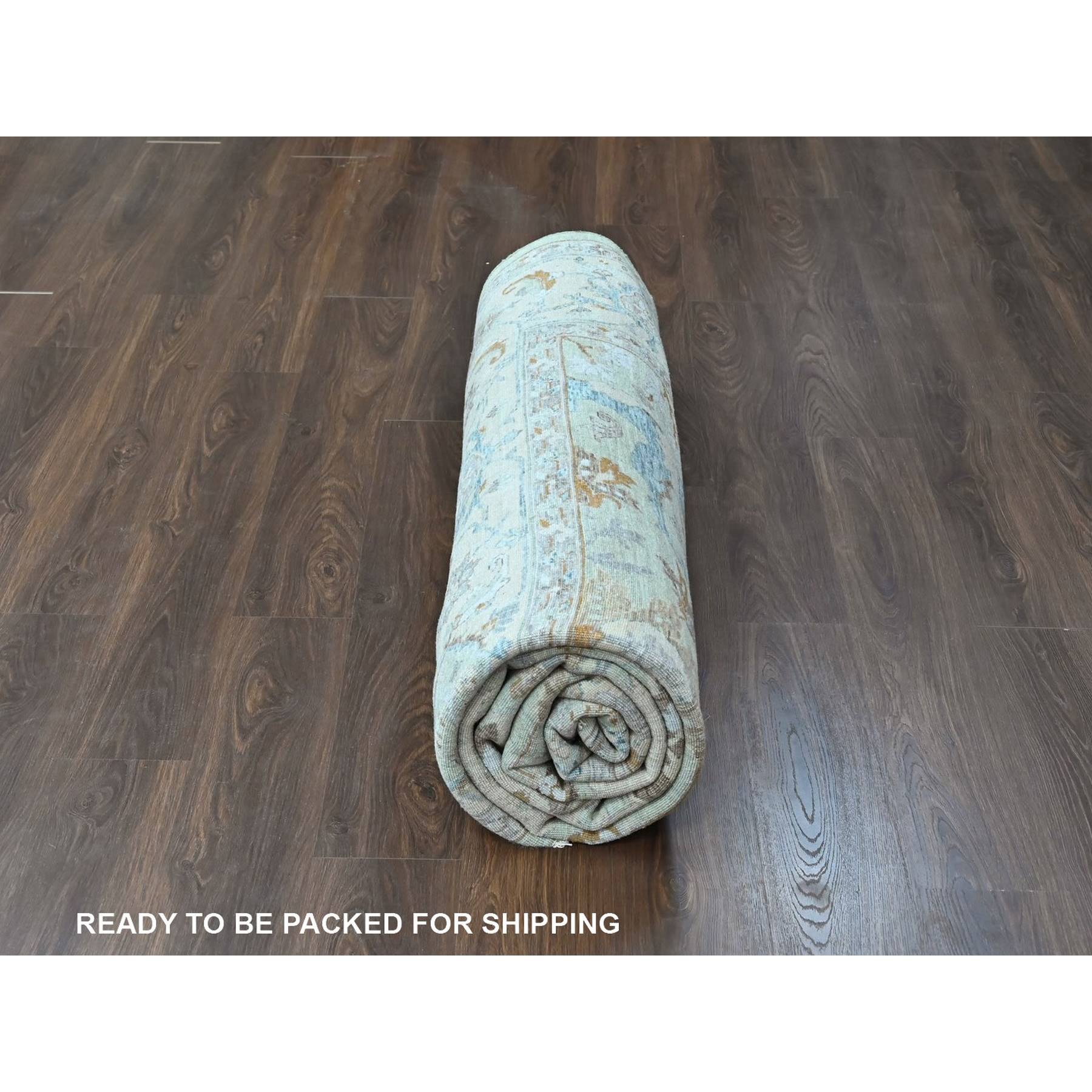 Oushak-And-Peshawar-Hand-Knotted-Rug-52945
