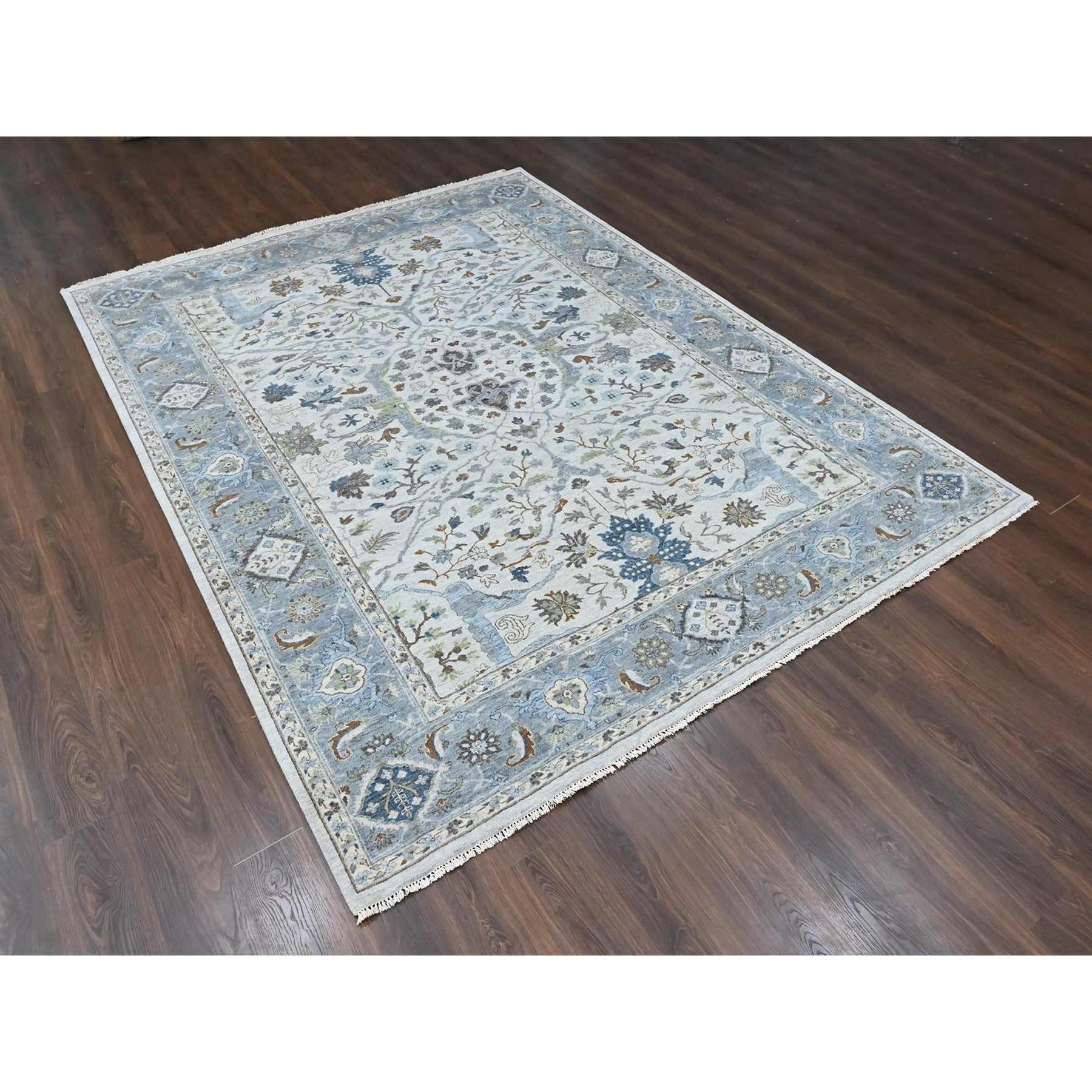 Oushak-And-Peshawar-Hand-Knotted-Rug-52965