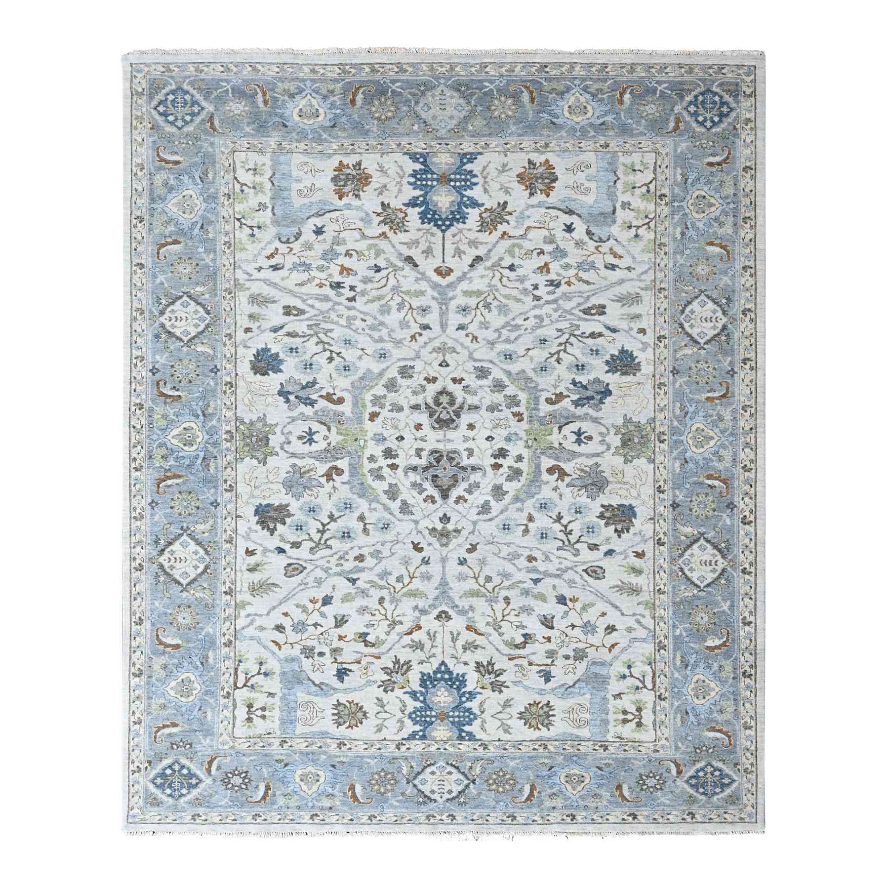 Oushak-And-Peshawar-Hand-Knotted-Rug-52970