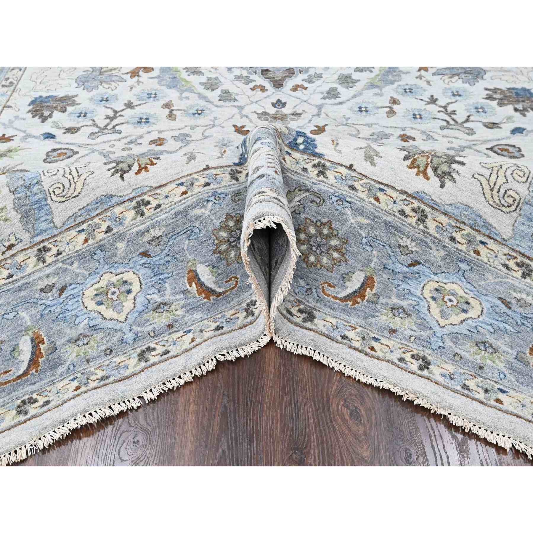 Oushak-And-Peshawar-Hand-Knotted-Rug-52970