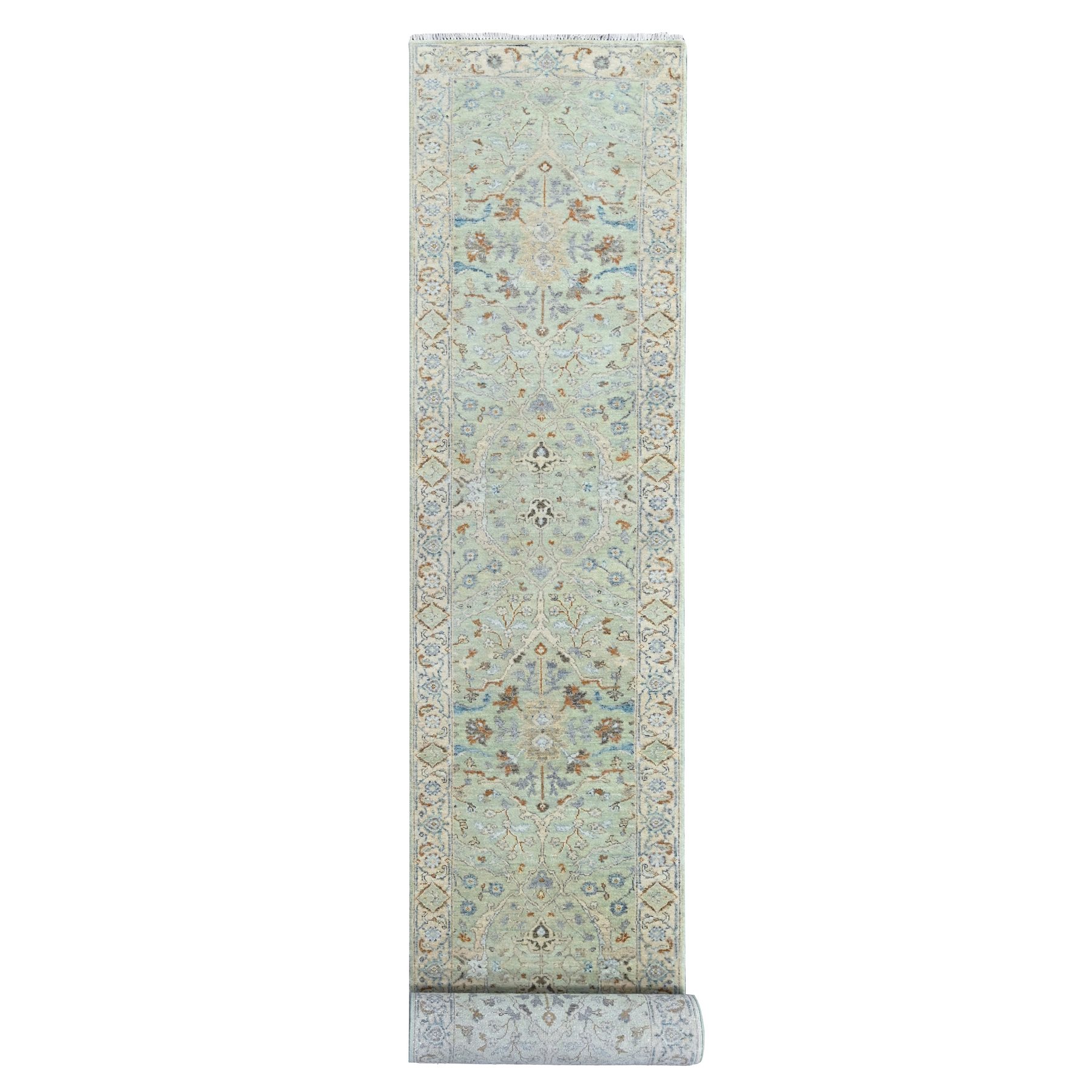 Oushak-And-Peshawar-Hand-Knotted-Rug-52980