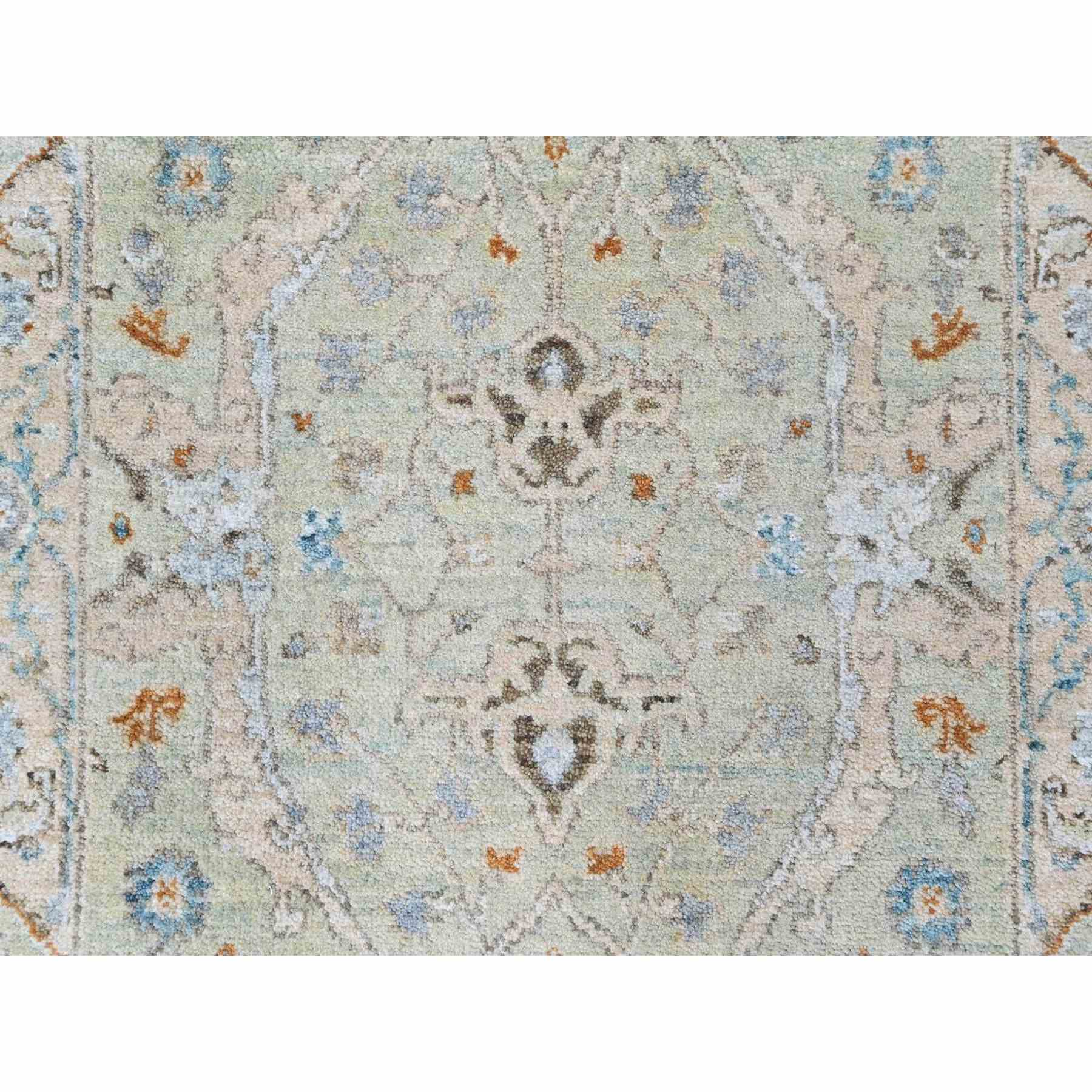 Oushak-And-Peshawar-Hand-Knotted-Rug-52980