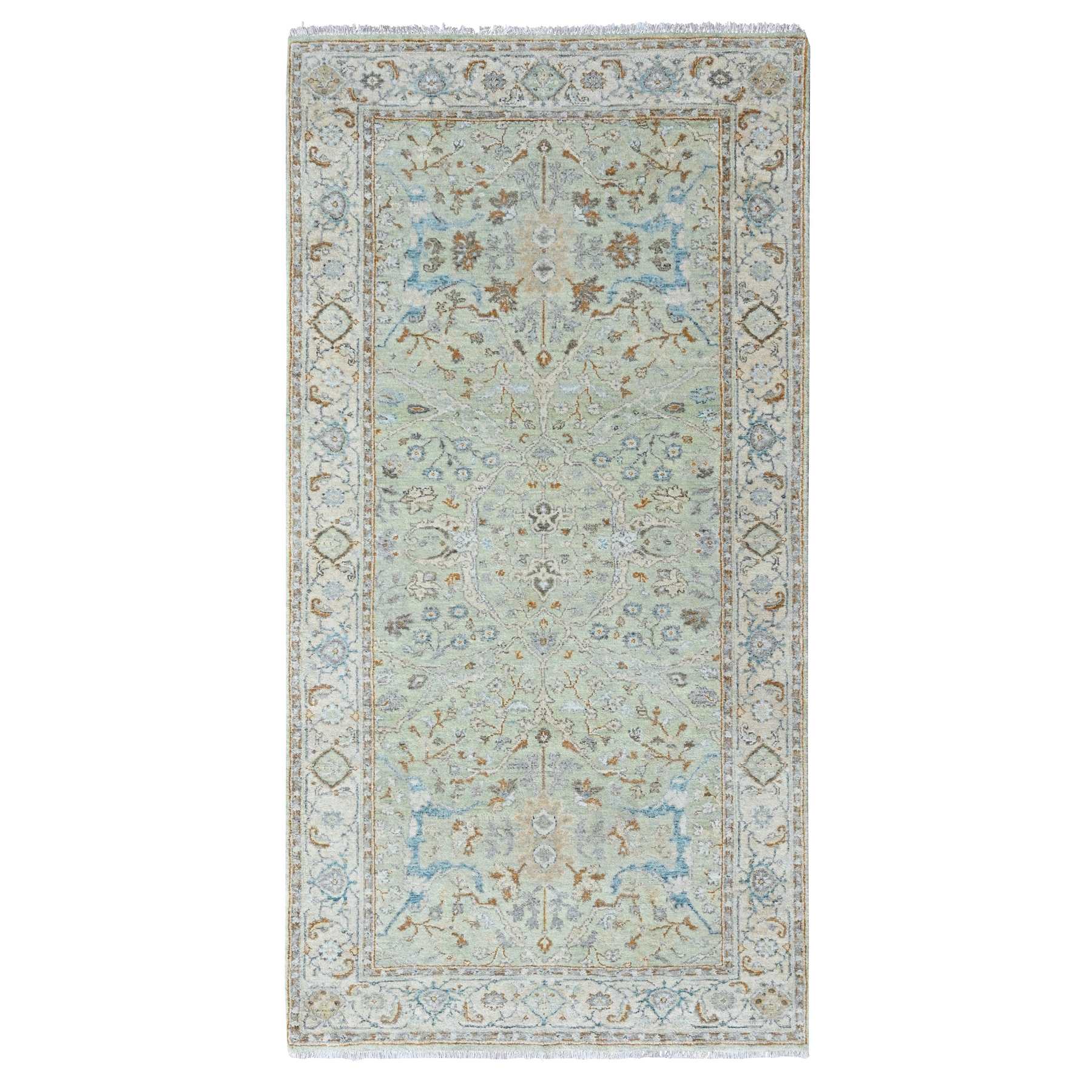 Oushak-And-Peshawar-Hand-Knotted-Rug-52985