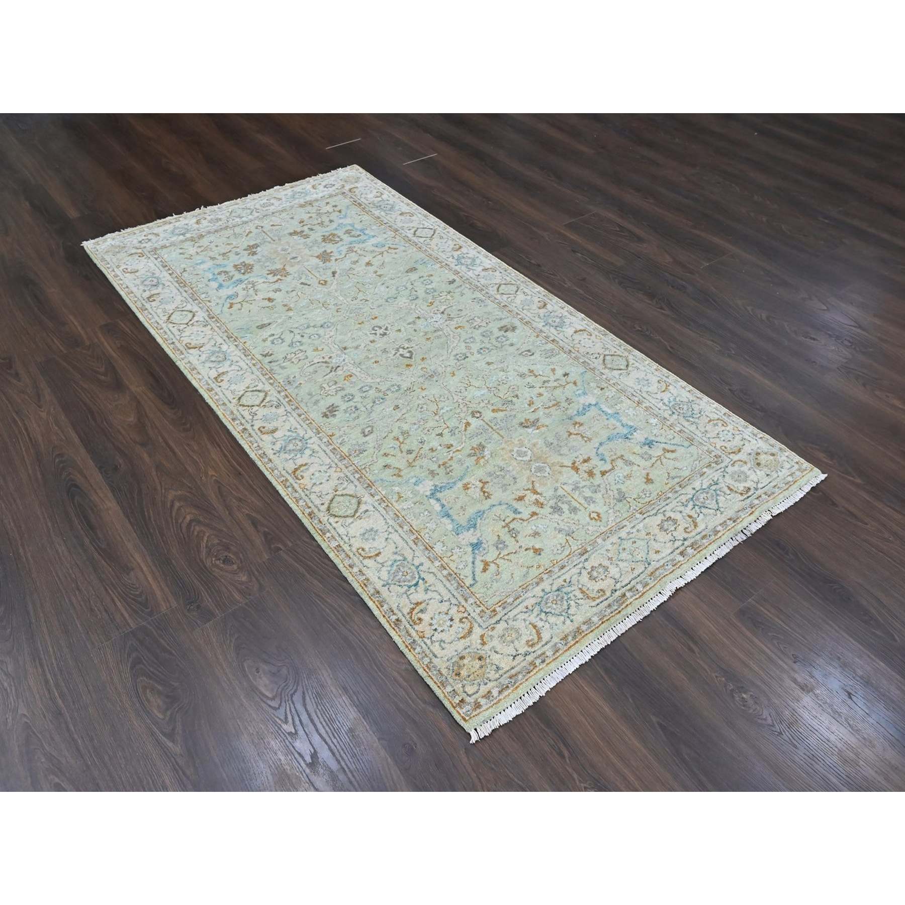 Oushak-And-Peshawar-Hand-Knotted-Rug-52985
