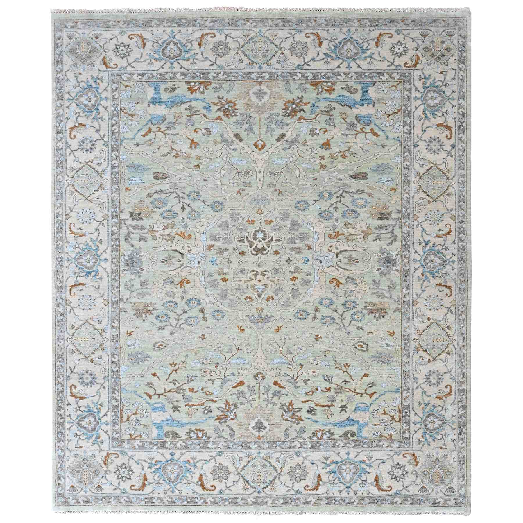 Oushak-And-Peshawar-Hand-Knotted-Rug-52990