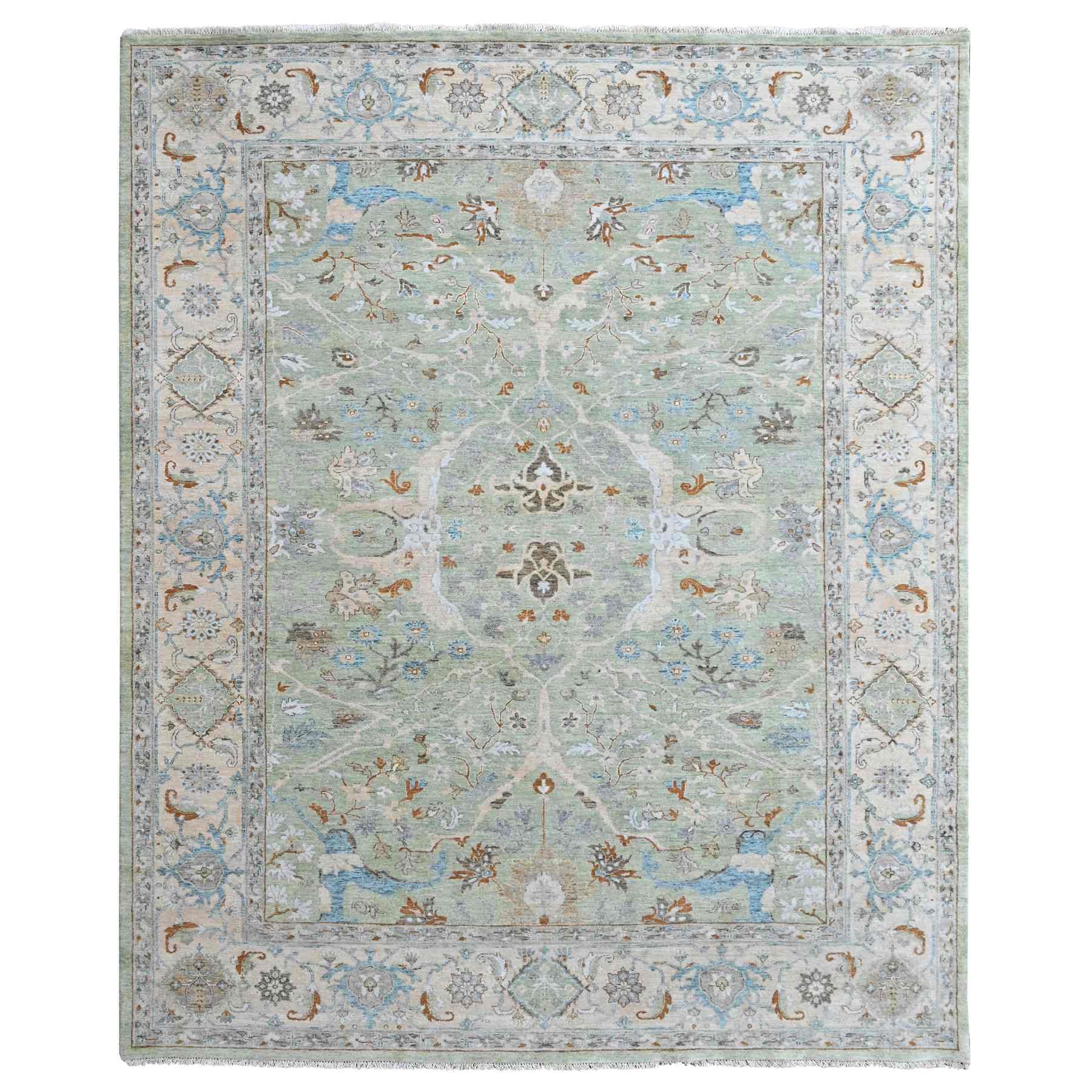 Oushak-And-Peshawar-Hand-Knotted-Rug-52995