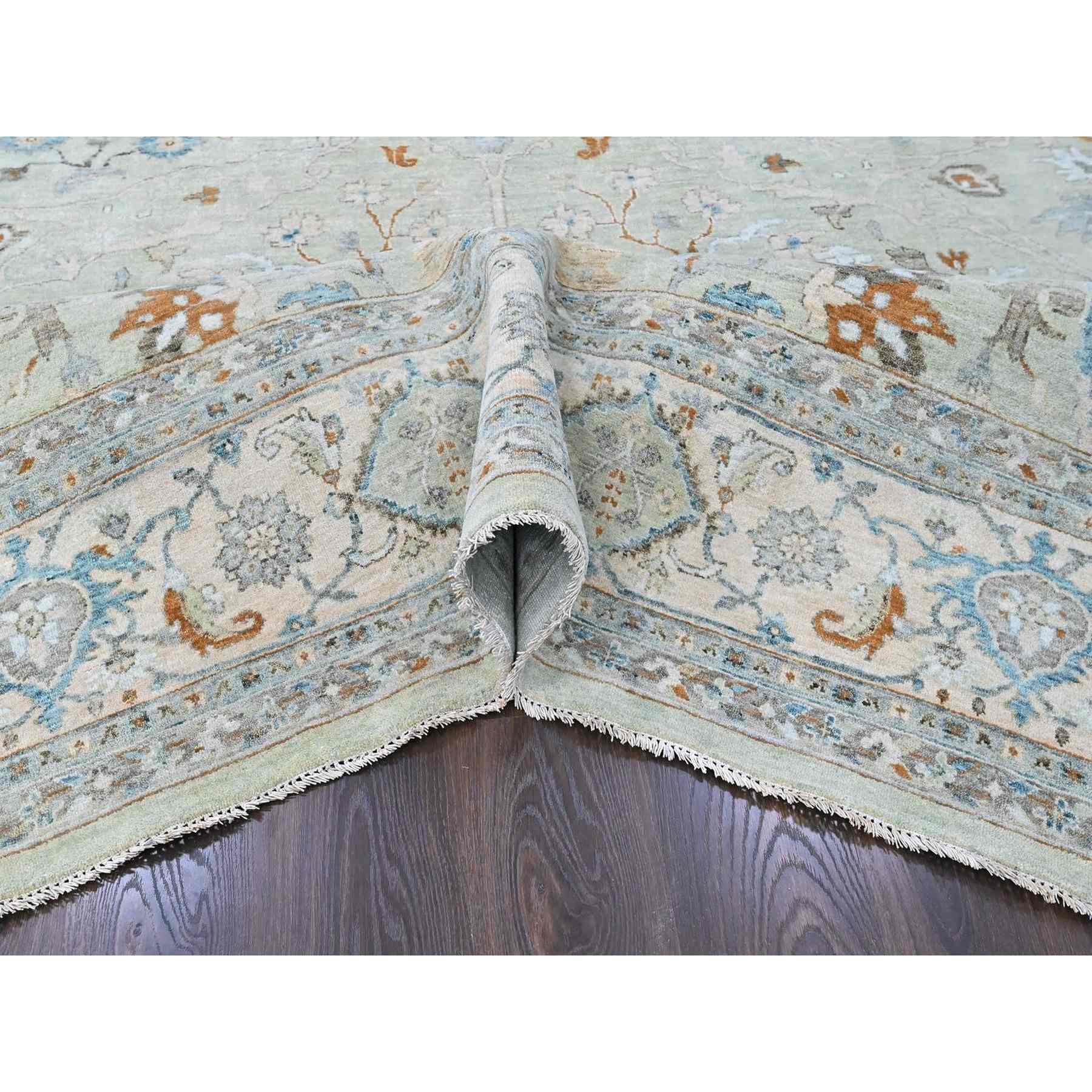 Oushak-And-Peshawar-Hand-Knotted-Rug-53000