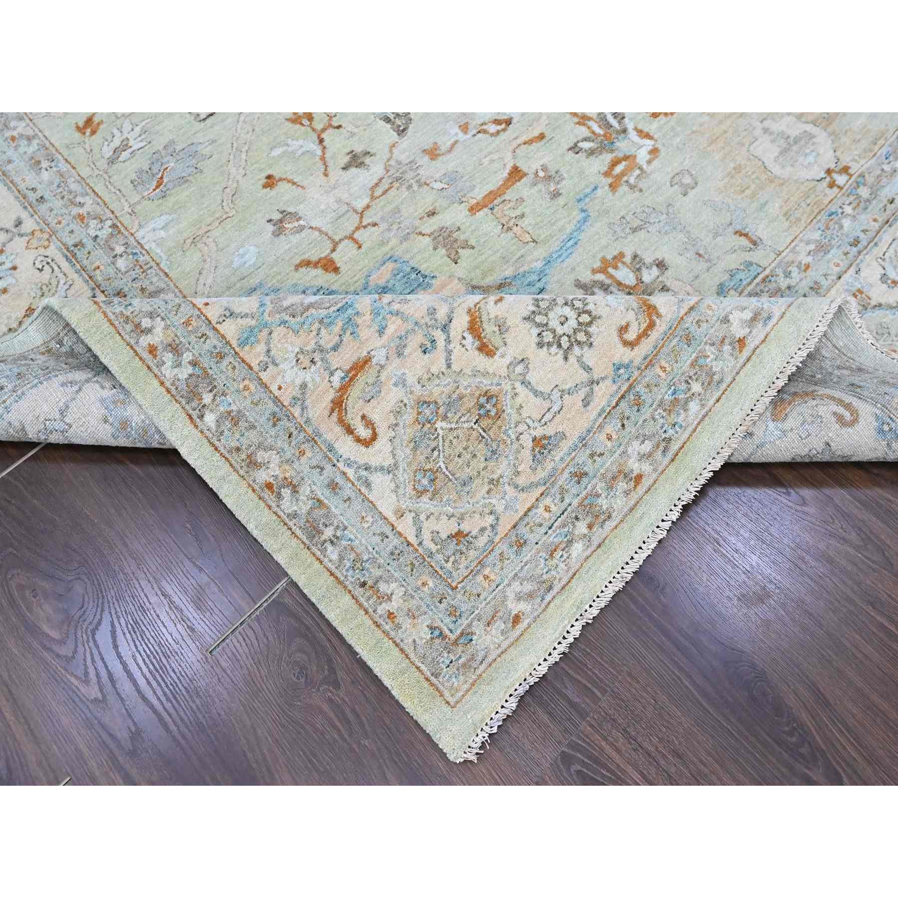 Oushak-And-Peshawar-Hand-Knotted-Rug-53000