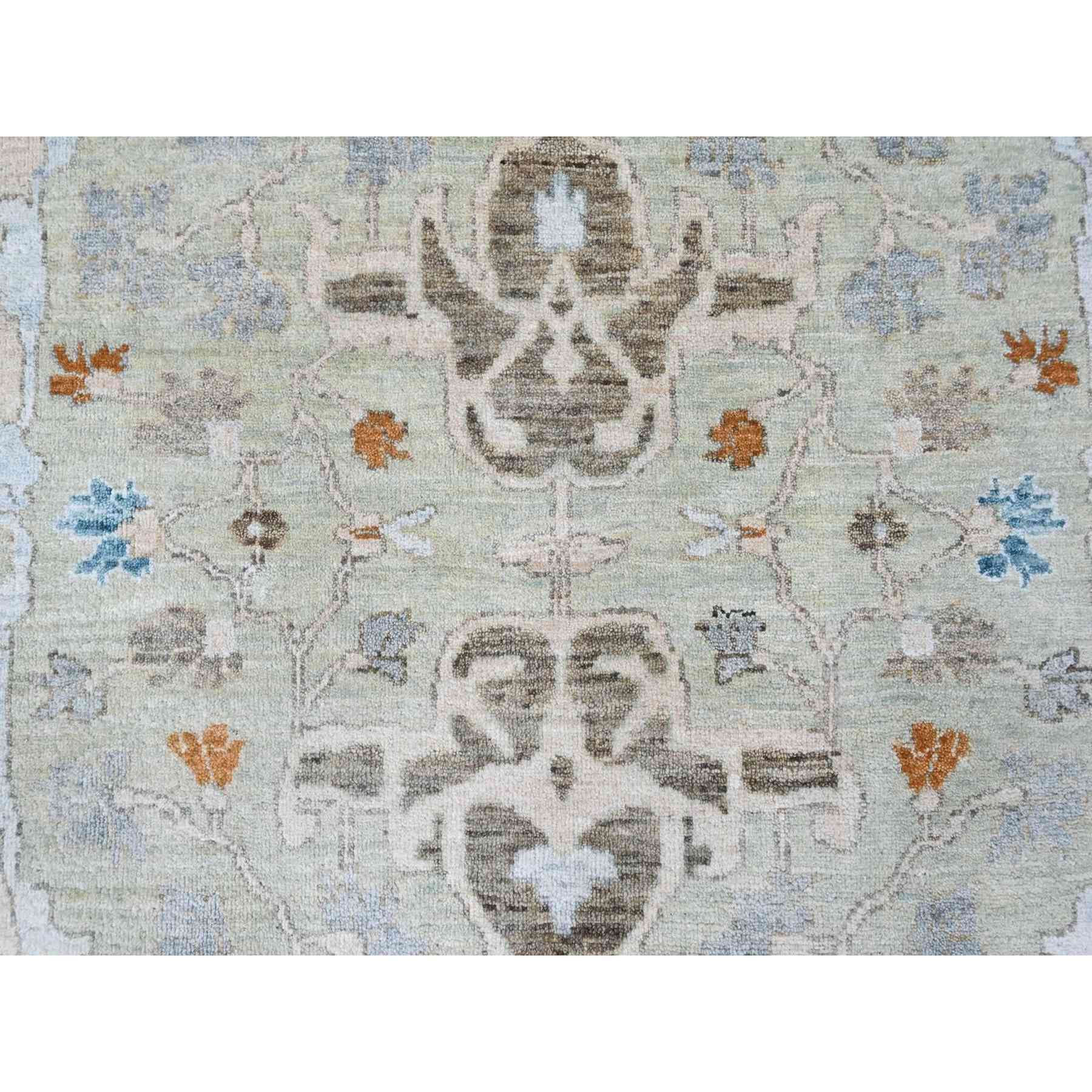 Oushak-And-Peshawar-Hand-Knotted-Rug-53000