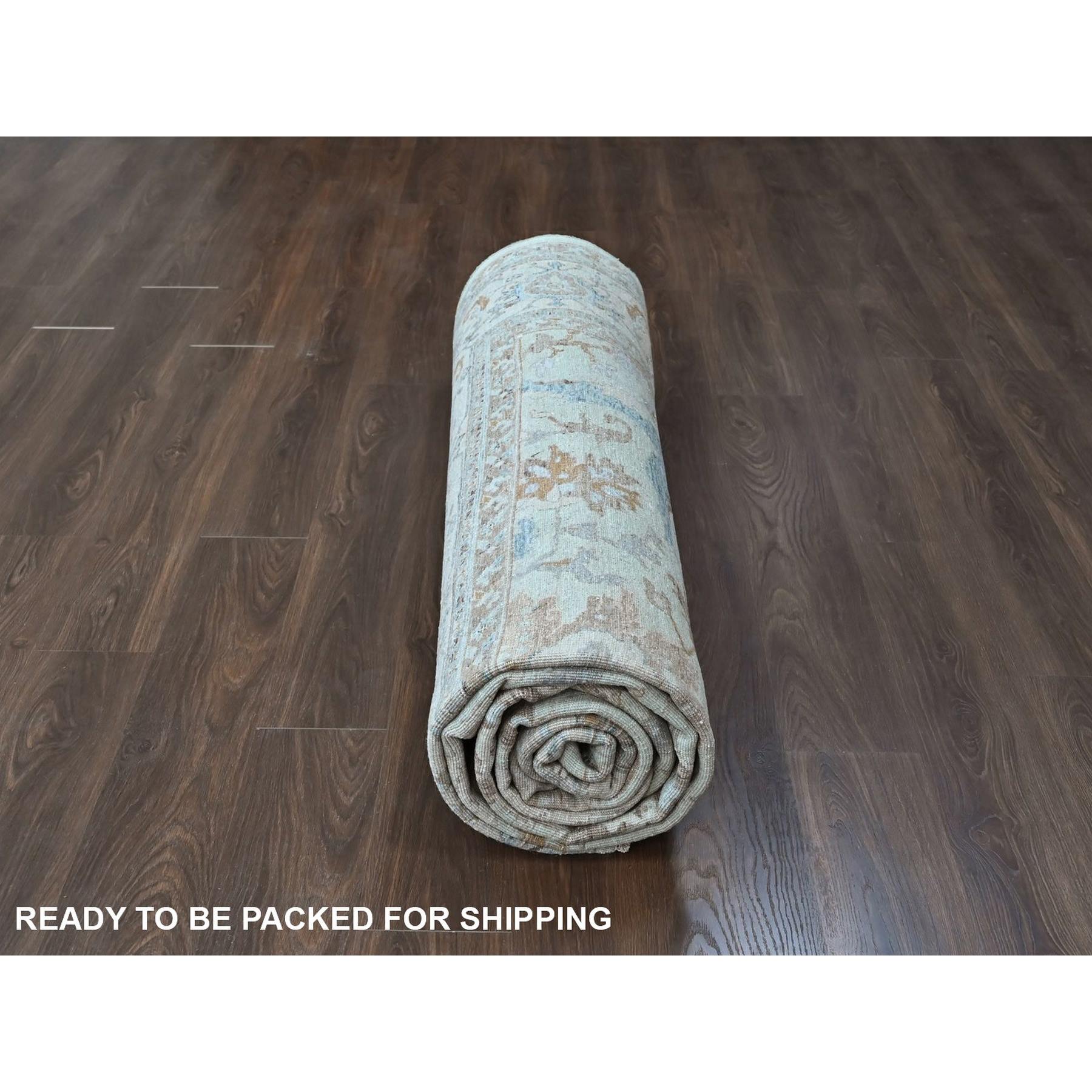 Oushak-And-Peshawar-Hand-Knotted-Rug-53000