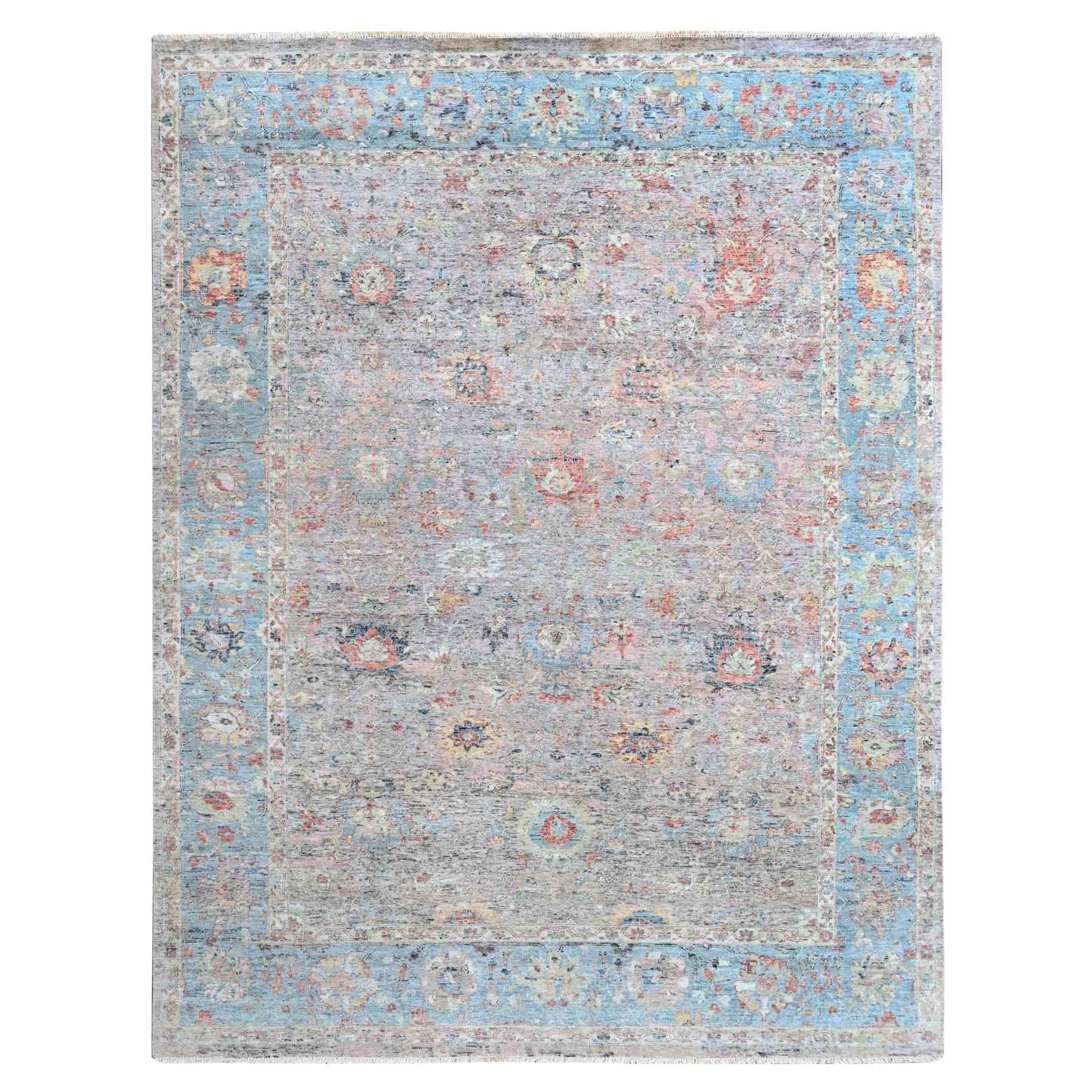 Oushak-And-Peshawar-Hand-Knotted-Rug-53005