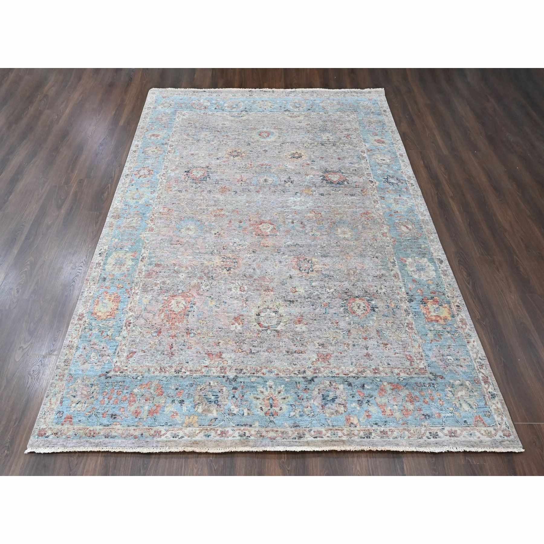 Oushak-And-Peshawar-Hand-Knotted-Rug-53005