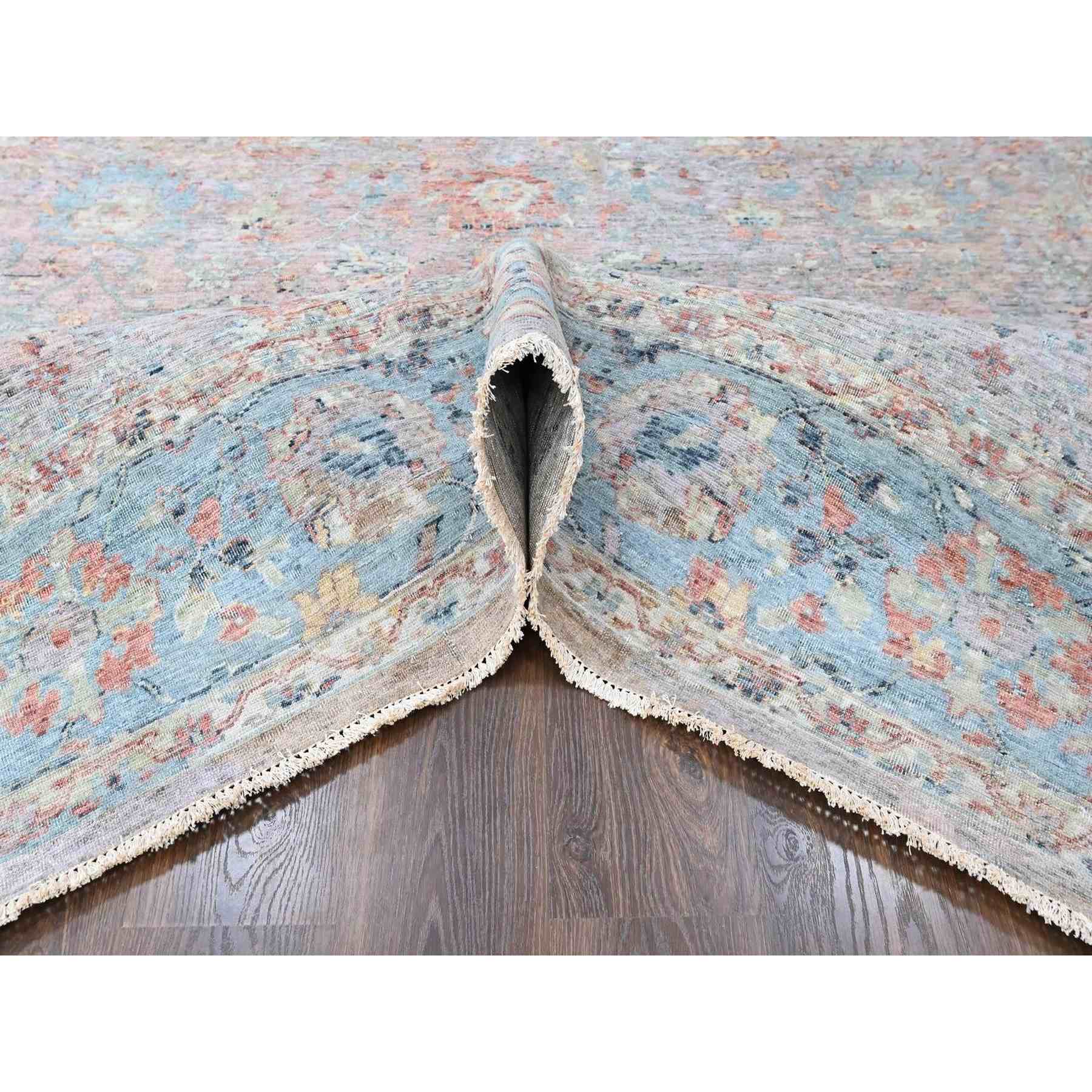 Oushak-And-Peshawar-Hand-Knotted-Rug-53005