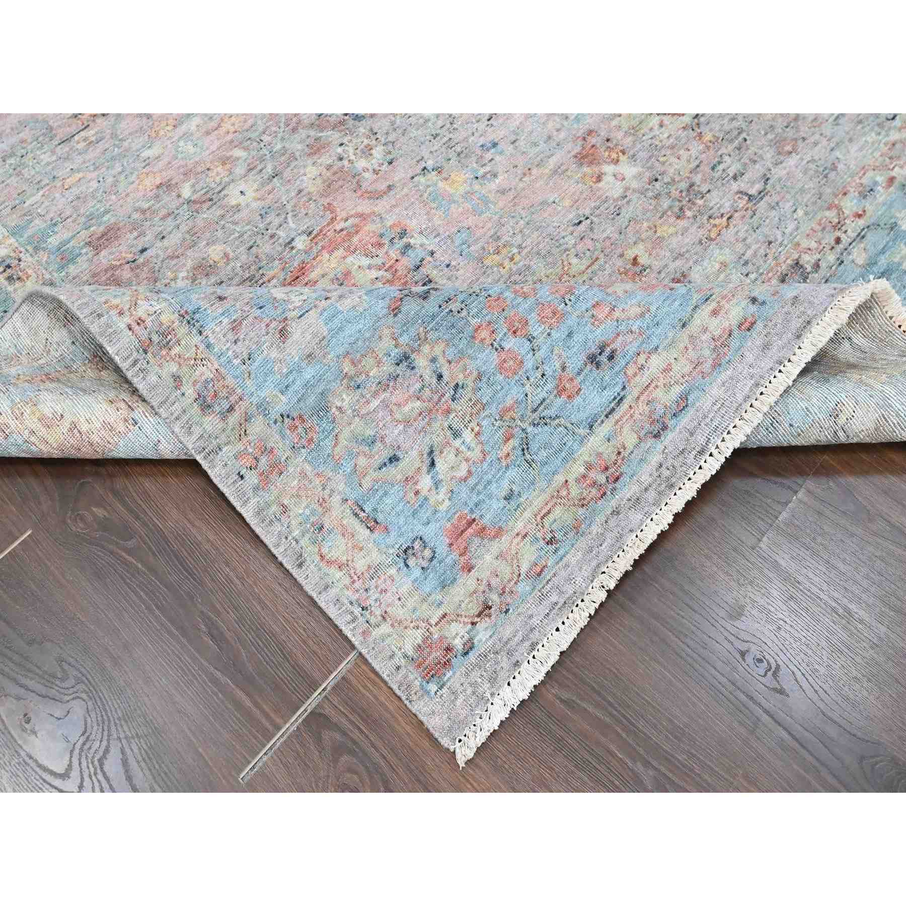 Oushak-And-Peshawar-Hand-Knotted-Rug-53005